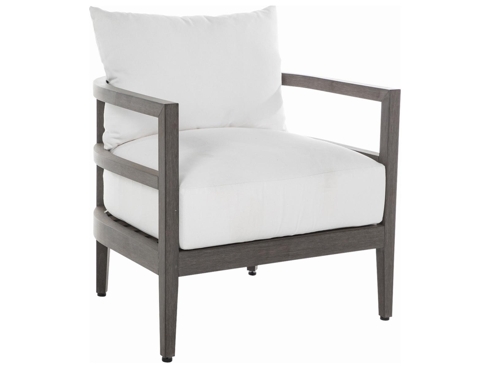 Summer Classics Santa Barbara N-Dura Wood Barrel Back Outdoor Patio Lounge Chair