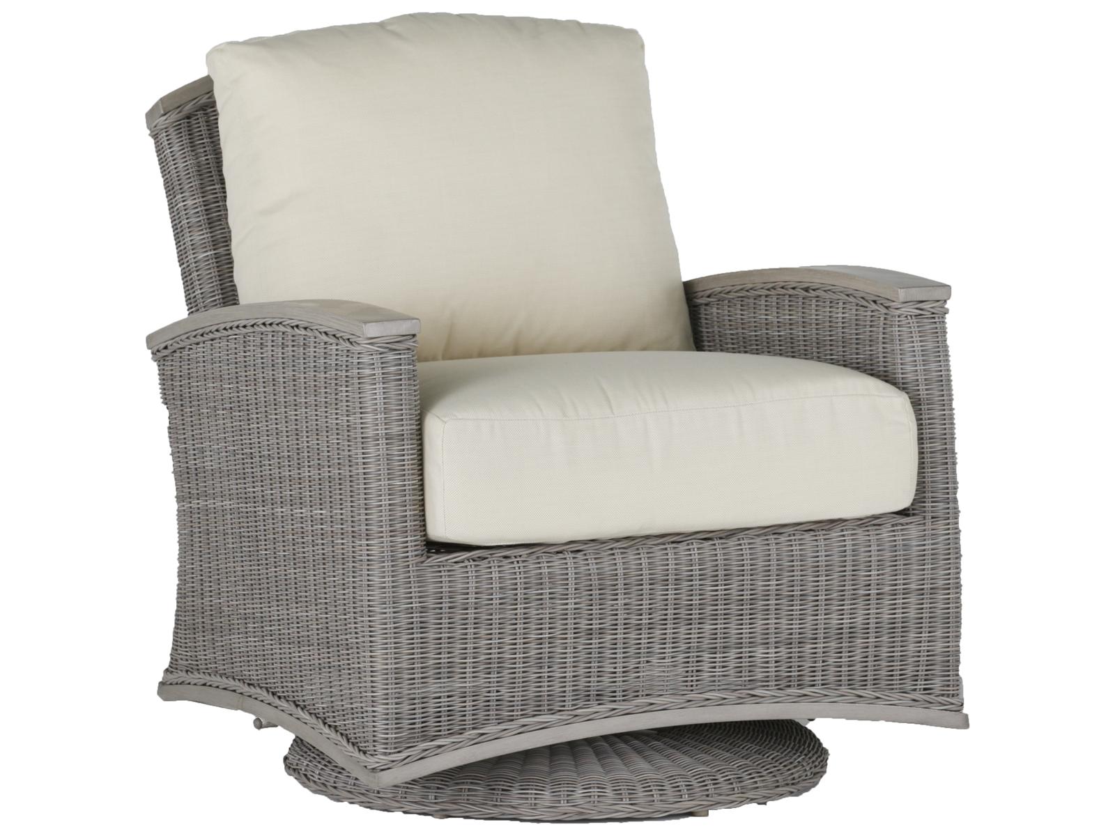 Summer Classics Astoria Wicker Swivel Glider Outdoor Patio Lounge Chair