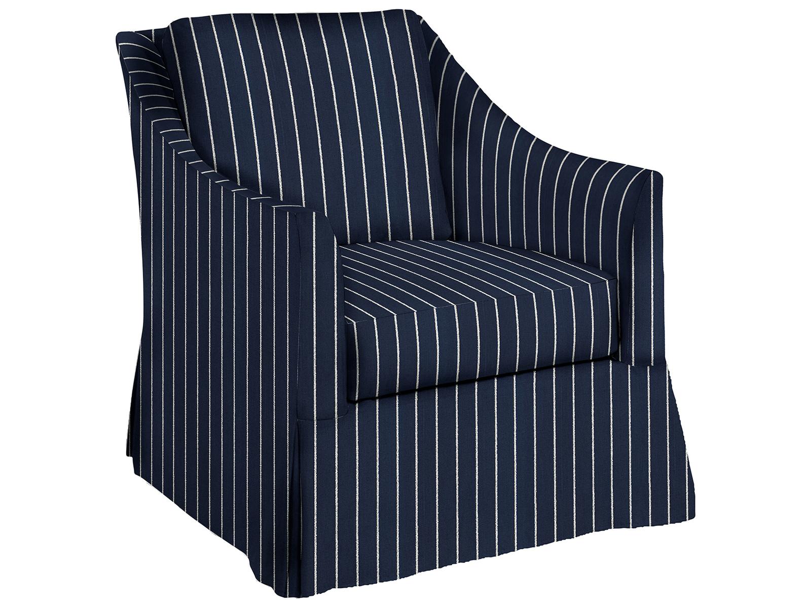 Summer Classics Baldwin Outdoor Lounge Chair in Sailor Stripe Indigo