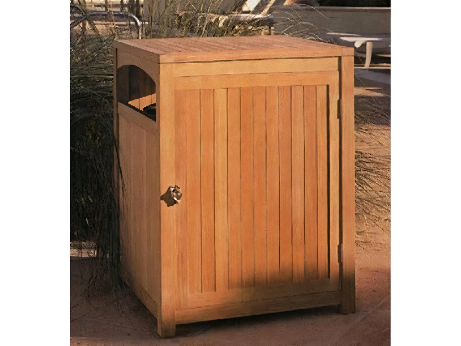 Teak Smith Waste Receptacle