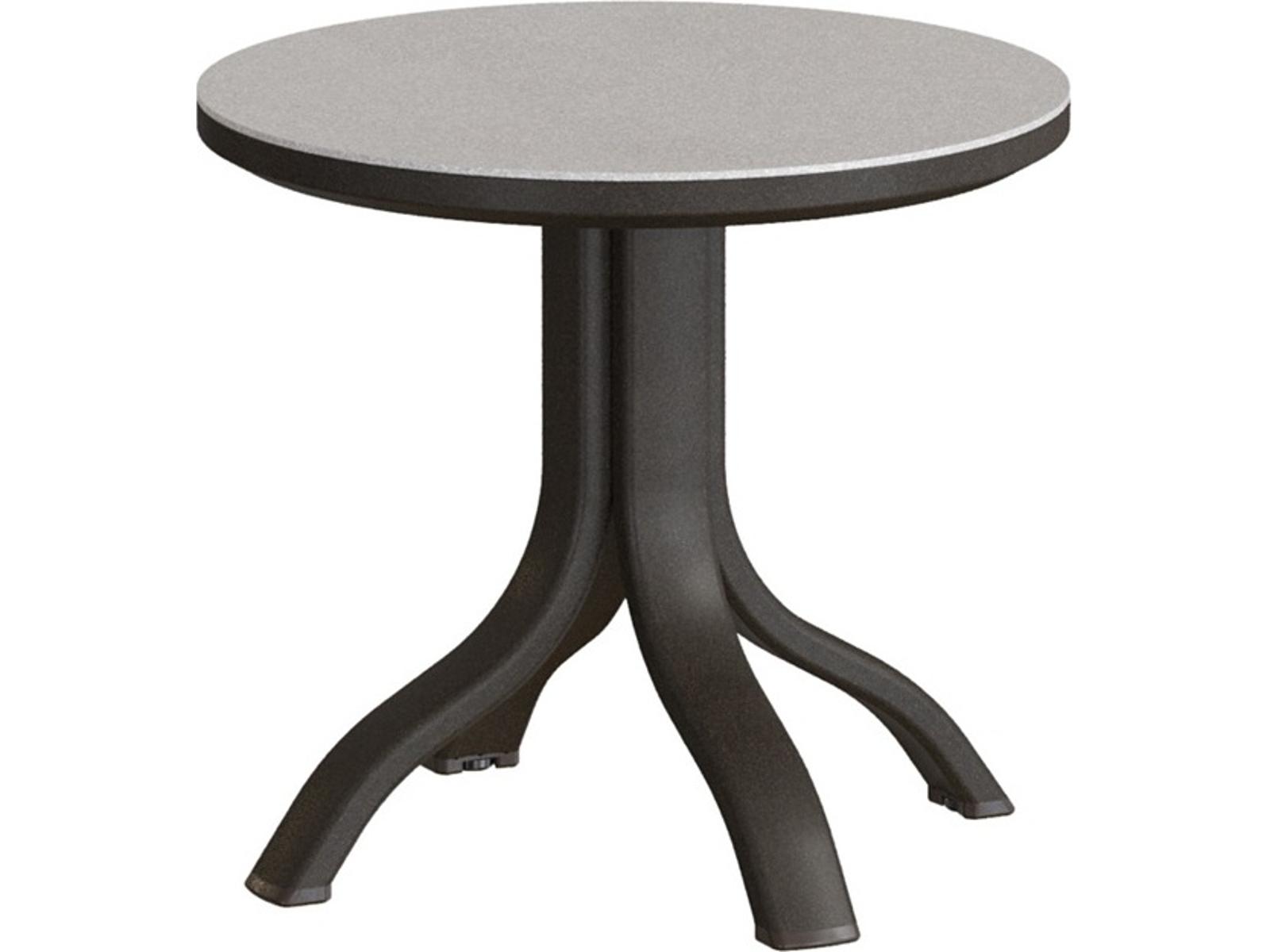 Tropitone Horizon Solid Aluminum 20" Round KD Tea Table
