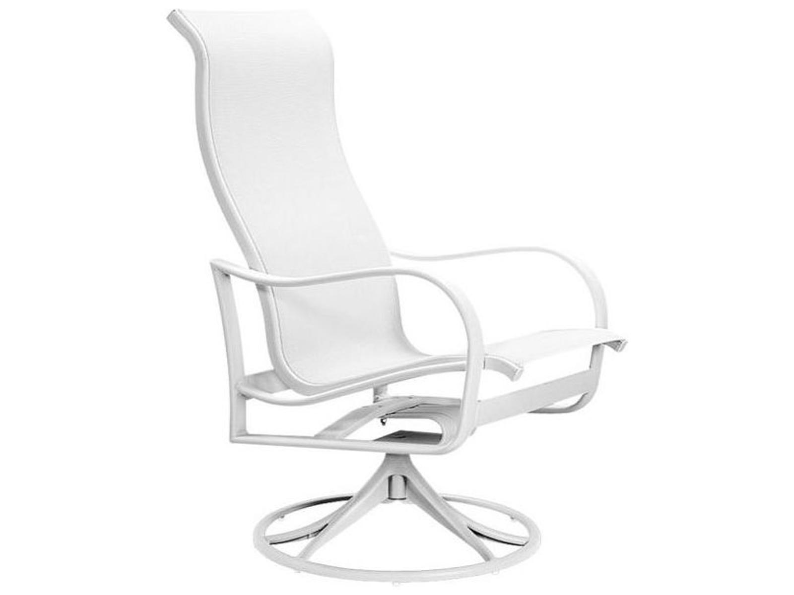 Tropitone Shoreline Sling Swivel Rocker Dining Arm Chair - Thumbnail 3