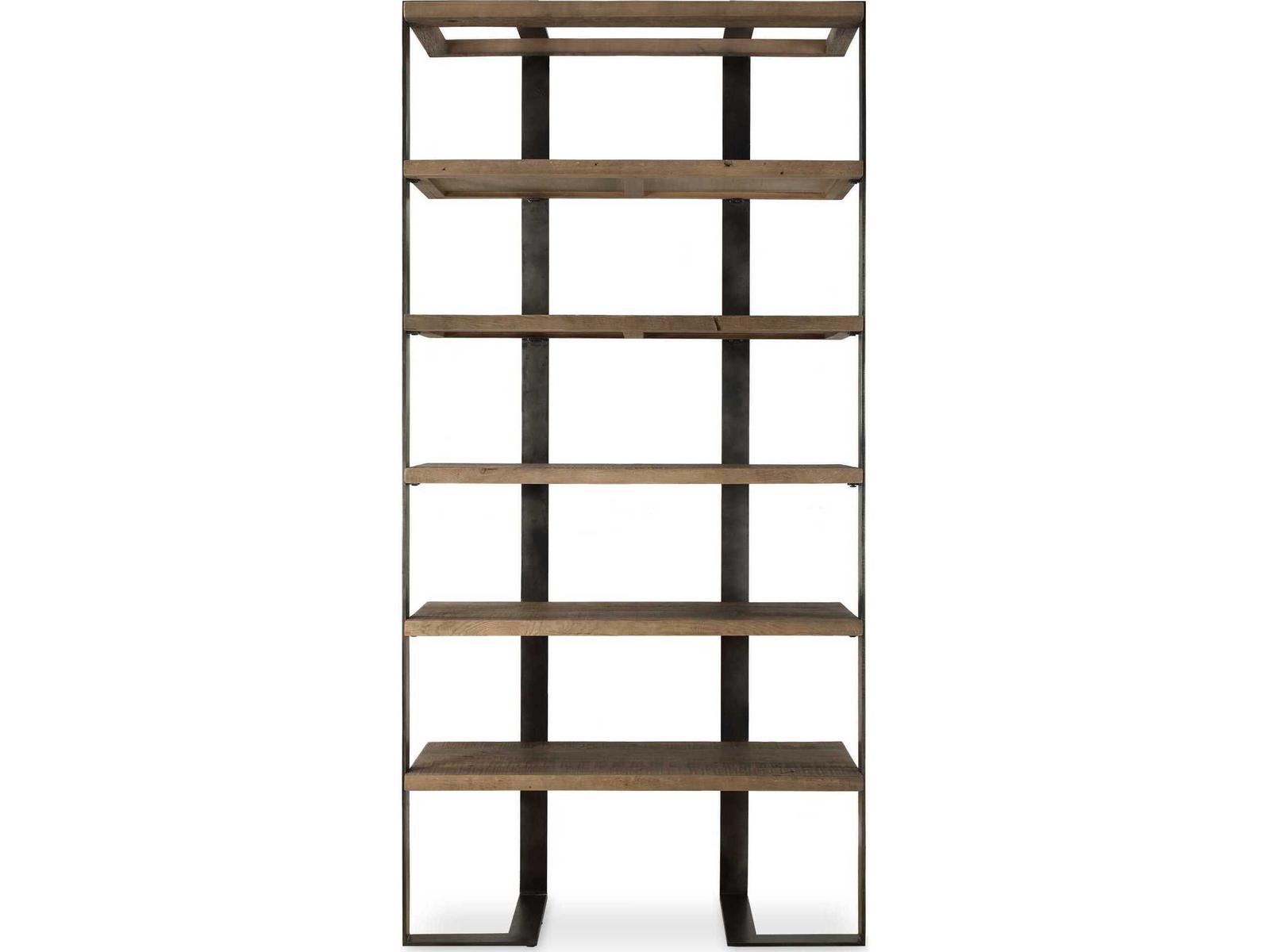 Uttermost Felix Natural Oak Oxidized Black Etagere