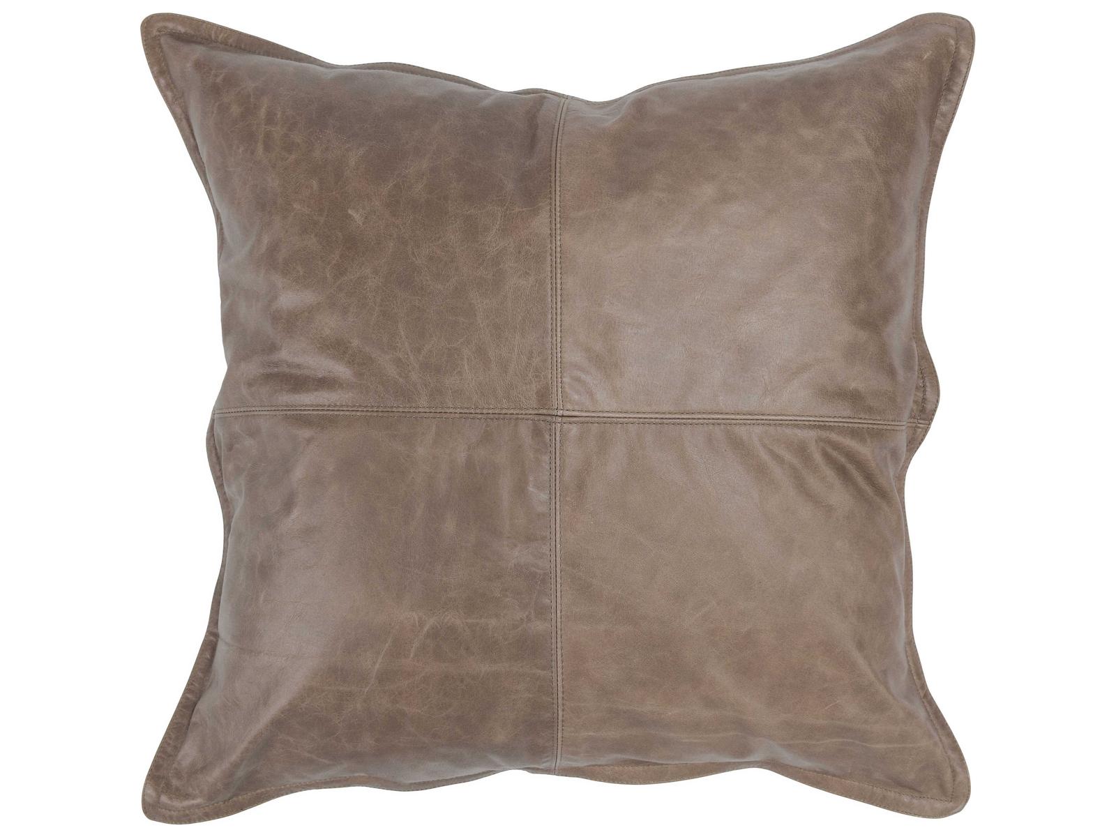 Classic Home Cheyenne Soco Leather Throw Pillow - Thumbnail 5