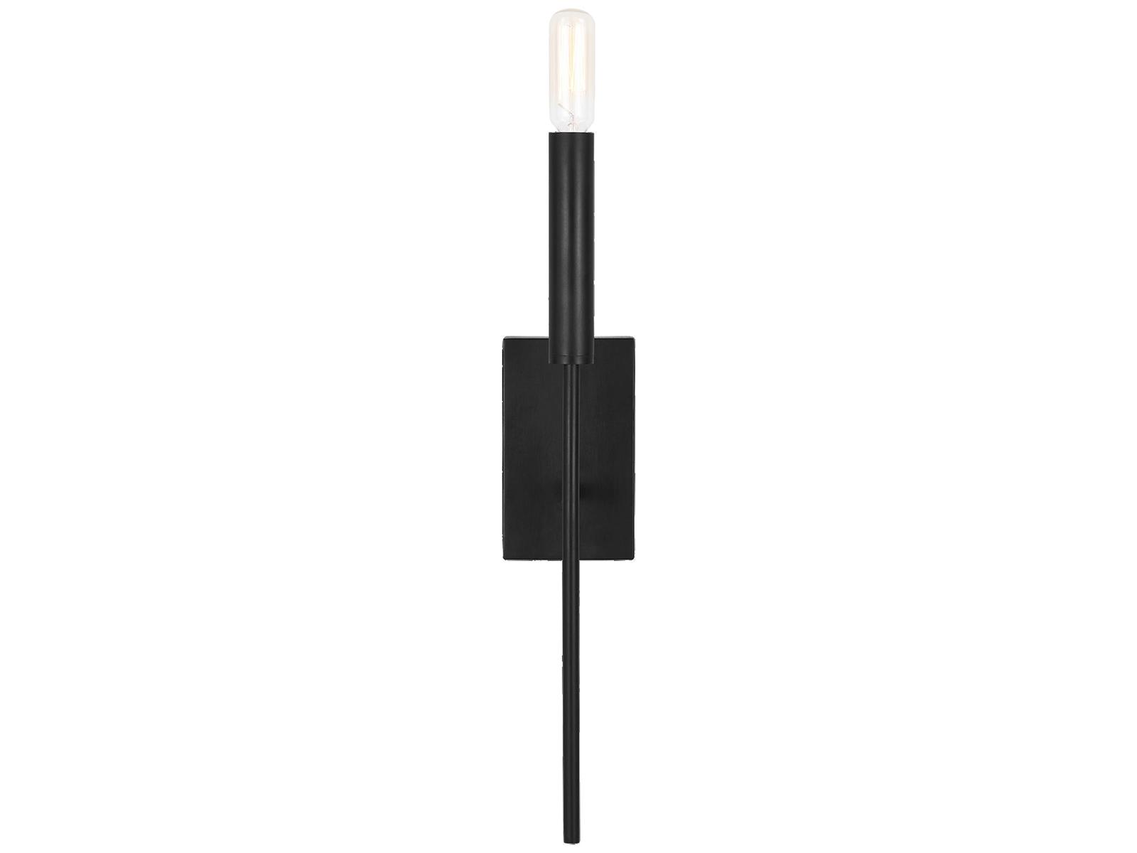 Visual Comfort Studio Brianna 1-Light Aged Iron Black Wall Sconce
