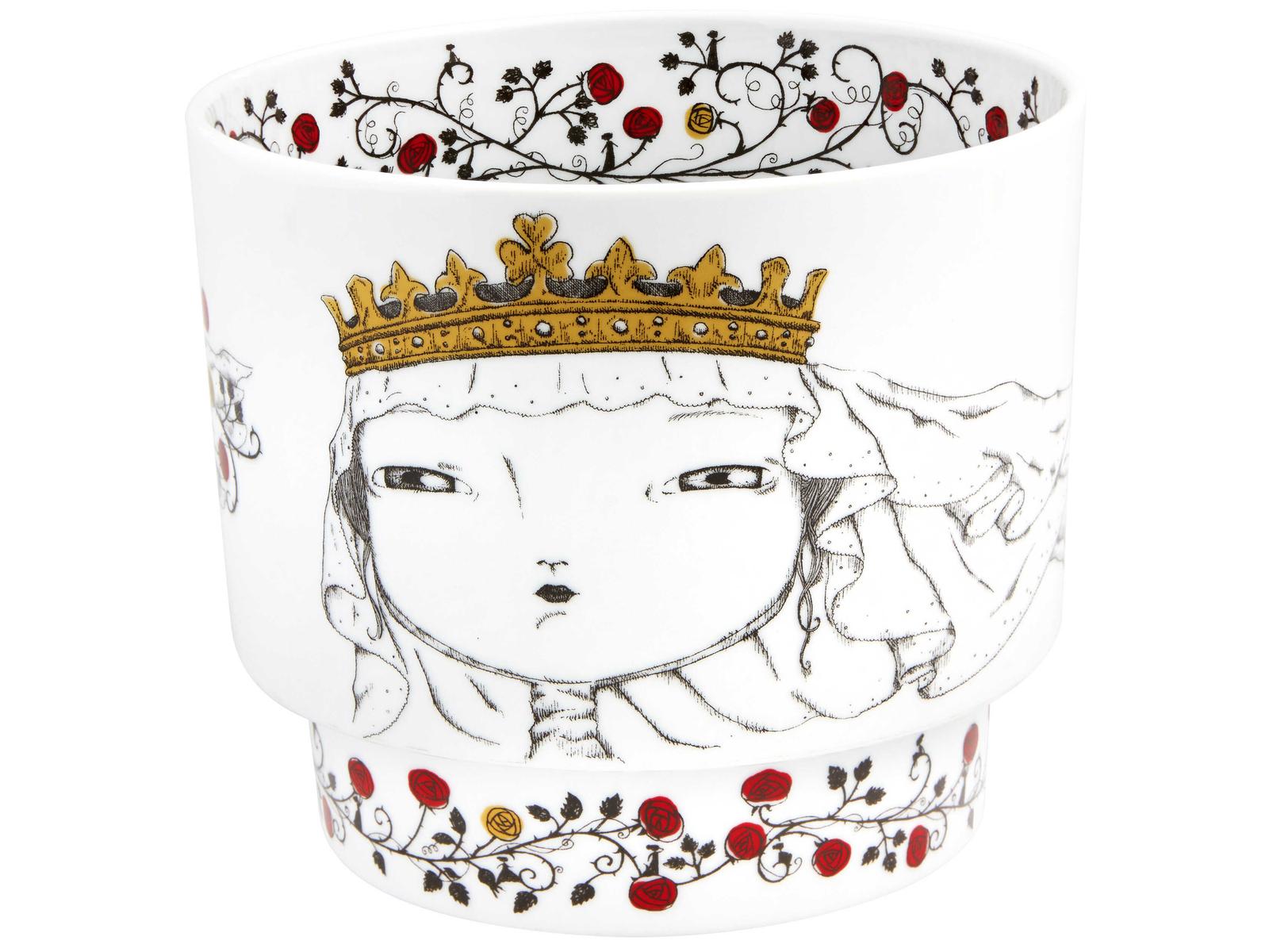 Vista Alegre Rainhas de Portugal Rainha Santa Isabel Vase - Thumbnail 3