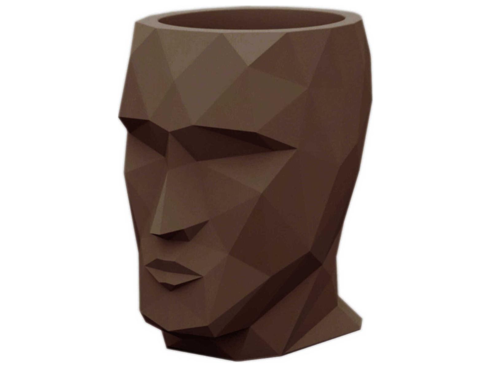 Vondom Outdoor Adan Nano Planter Basic Brown
