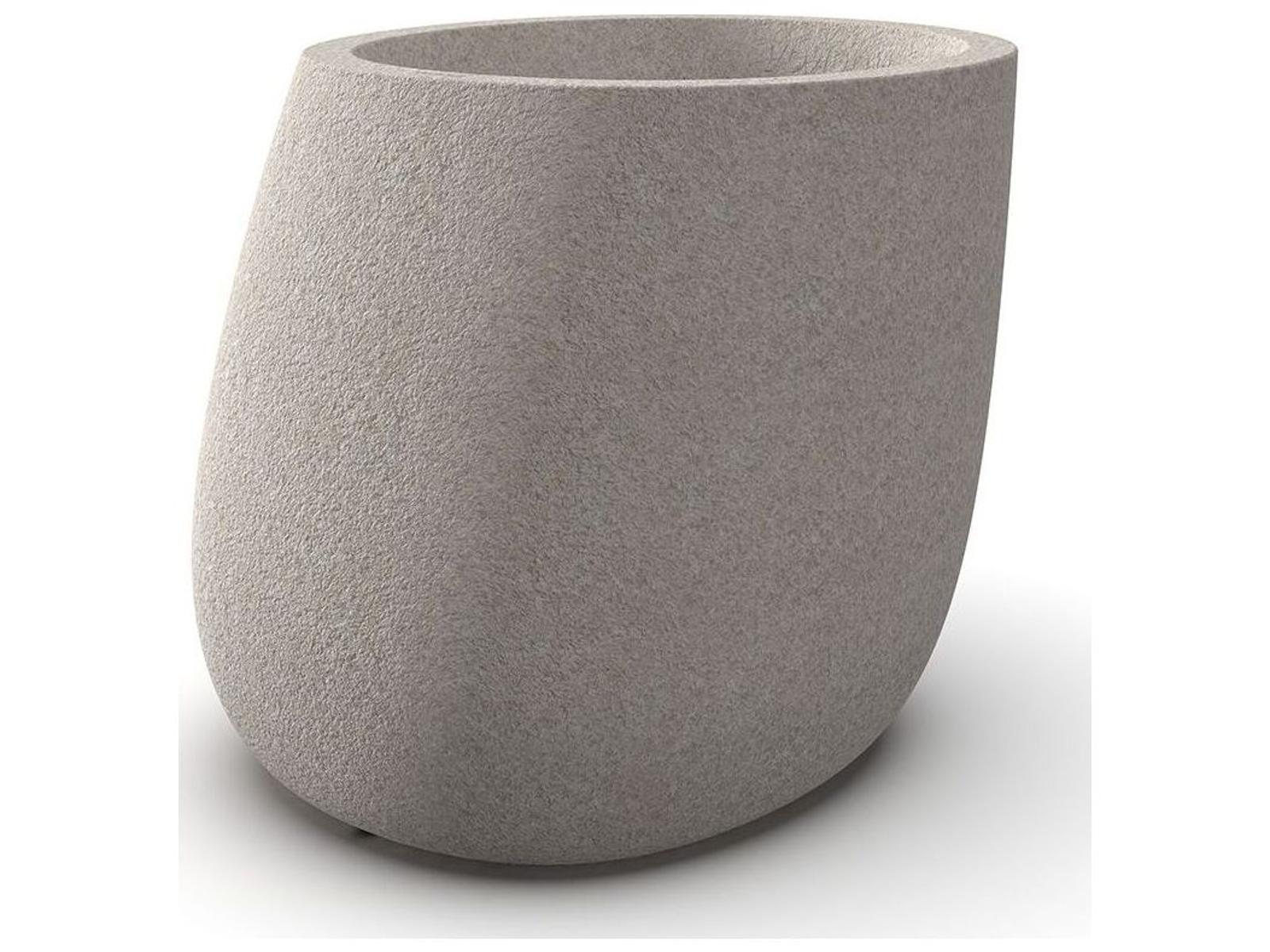 Vondom Outdoor Stone Granite Ecru Planter