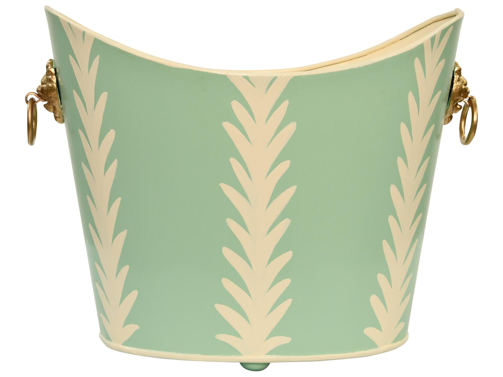 Worlds Away Frond Wastebasket - Thumbnail 2
