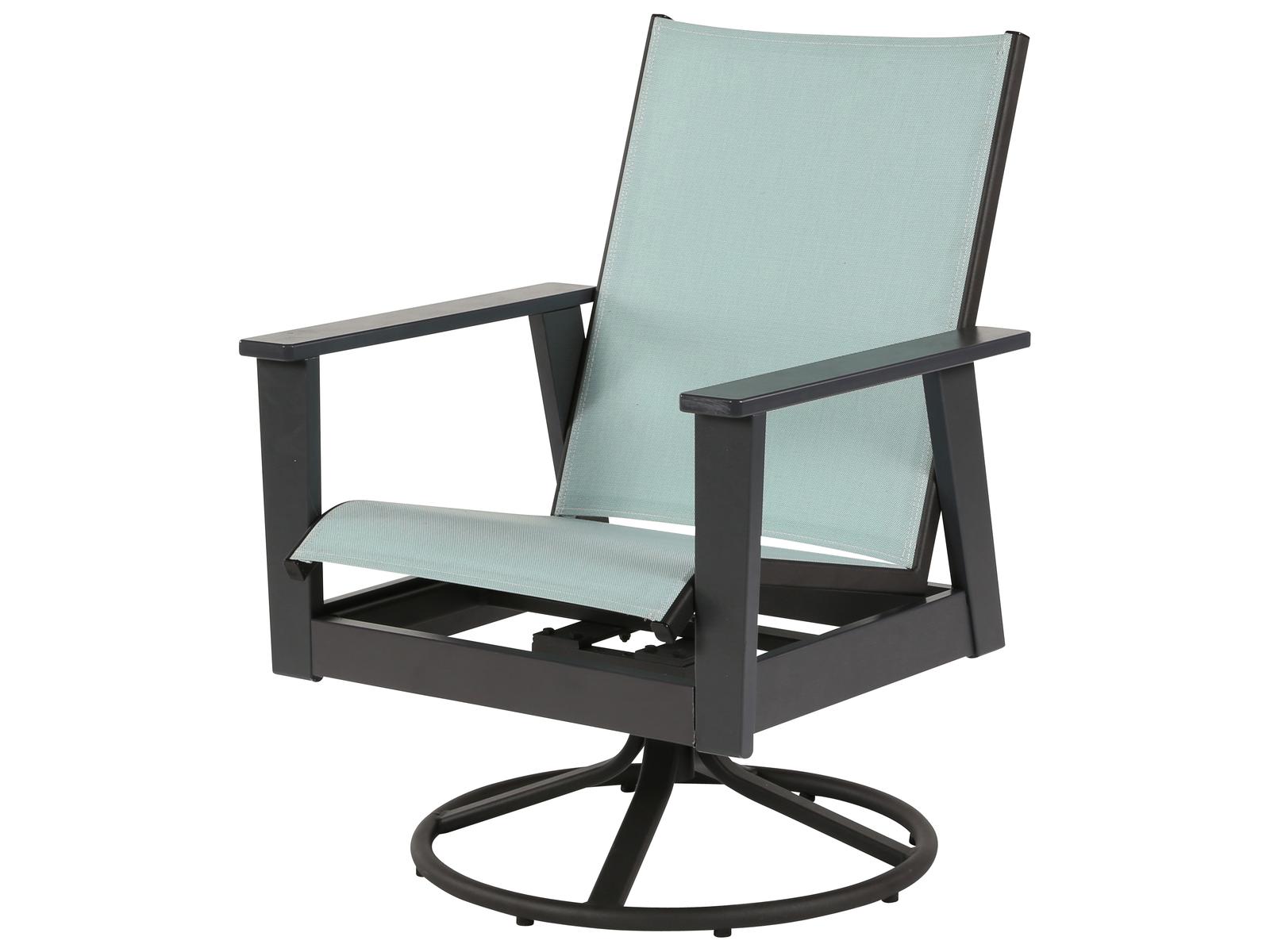 Windward Design Group Sonata Sling Swivel Rocker Dining Chair