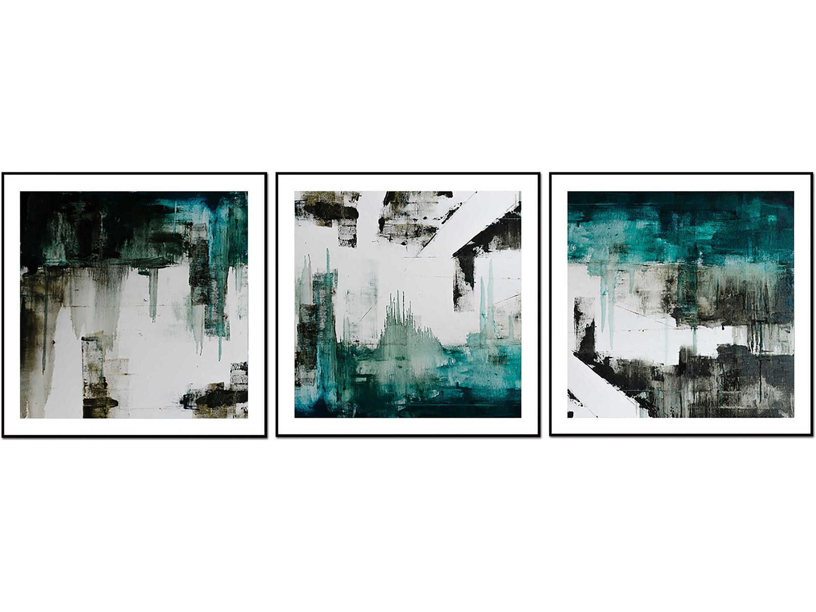Whiteline Modern Living Maia 3-Piece Canvas Wall Art