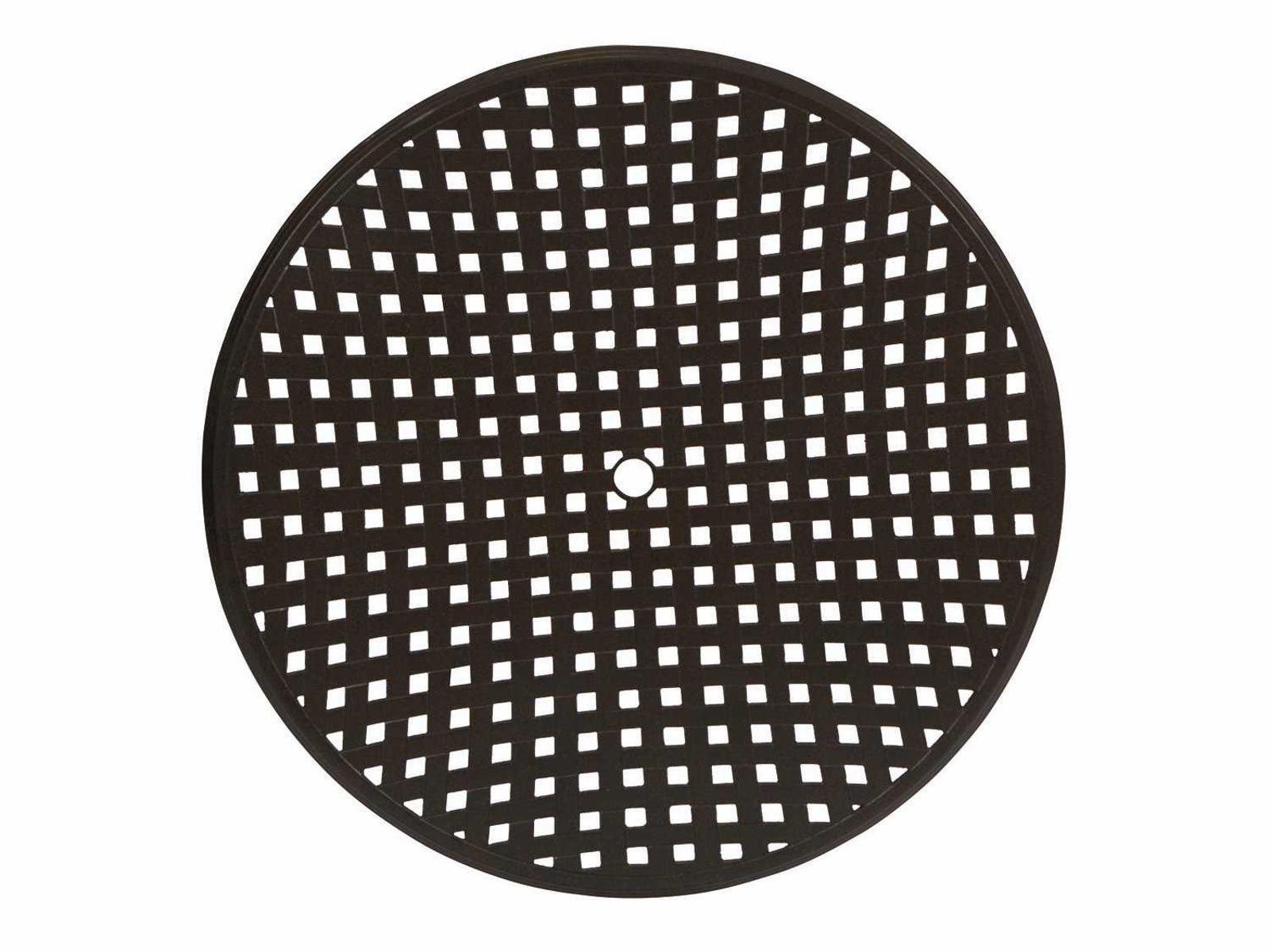 Woodard Cast Aluminum Thatch Round Table Top with Umbrella Hole