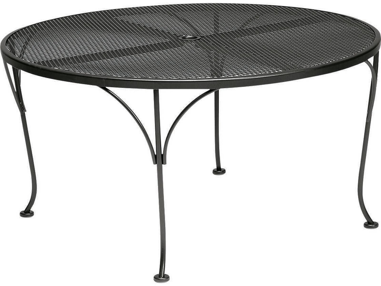 Woodard Wrought Iron Mesh Chat Table