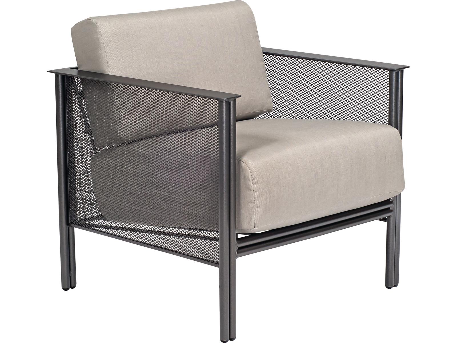 Woodard Jax Wrought Iron Outdoor Patio Lounge Chair