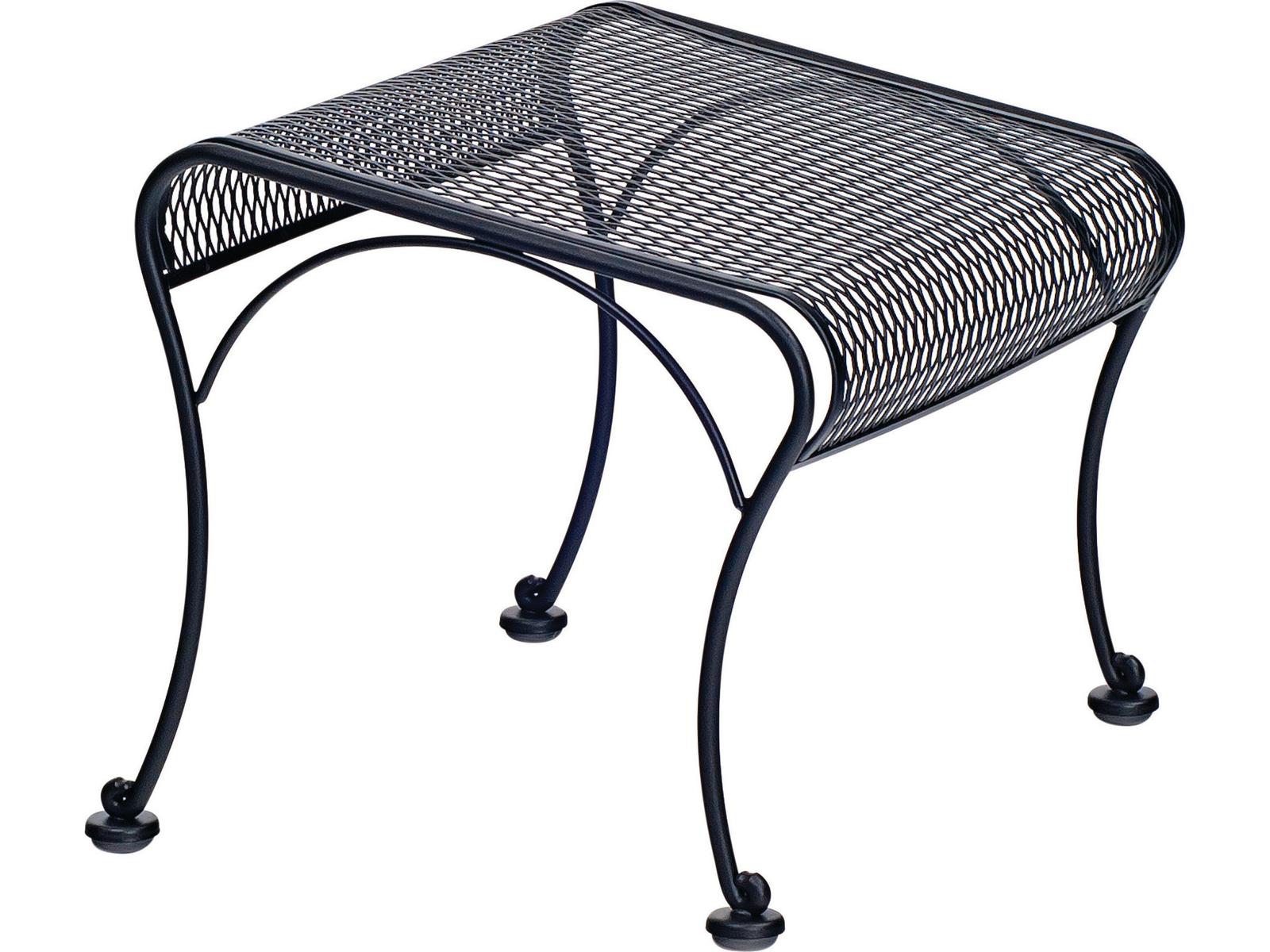 Woodard Briarwood Wrought Iron Outdoor Ottoman | 400086 | PatioLiving