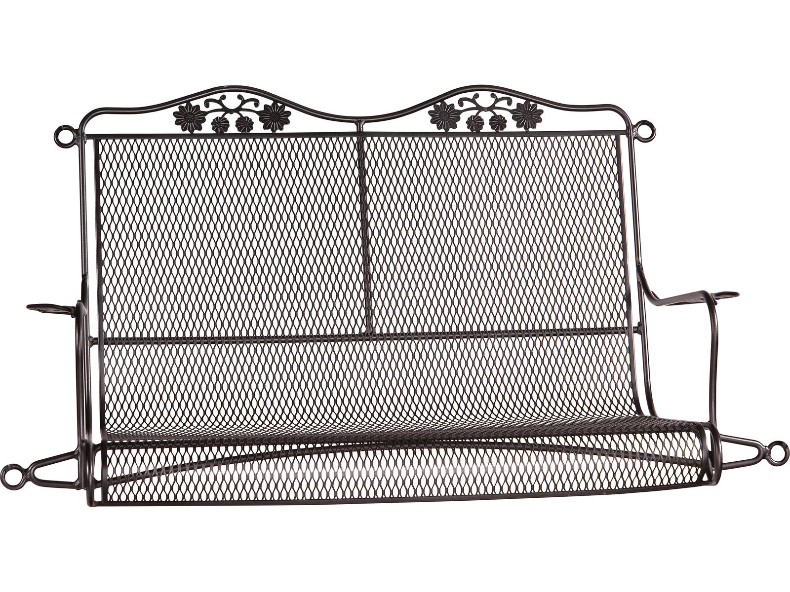 Woodard Briarwood Wrought Iron Outdoor Patio Swing with Cushion