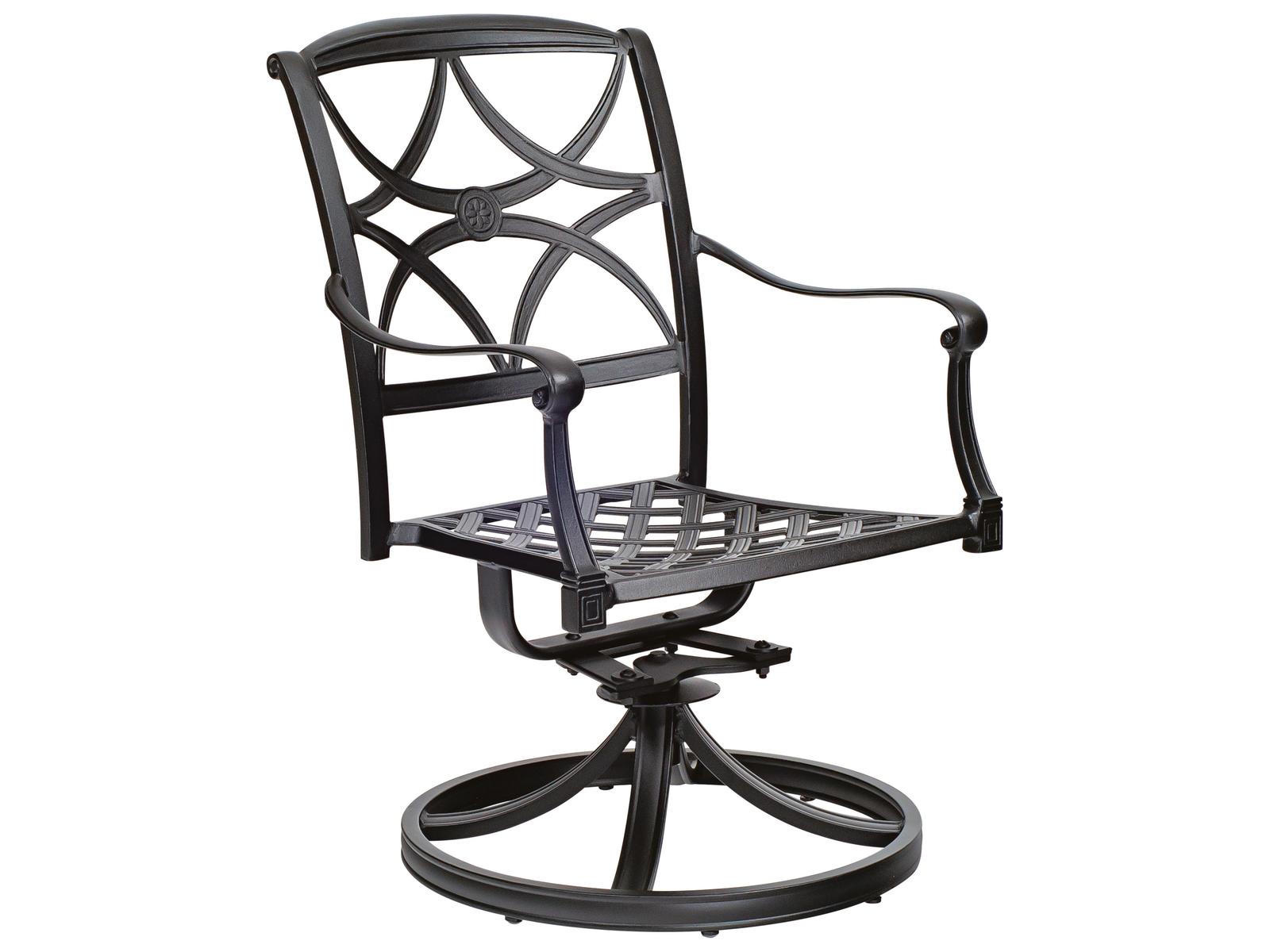 Woodard Wiltshire Swivel Rocker Dining Arm Chair