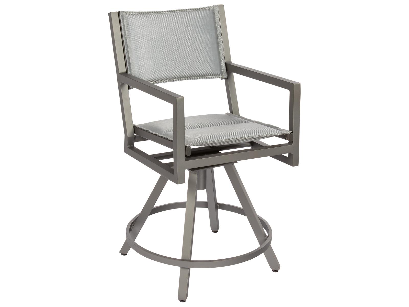 Palm Coast Padded Sling Swivel Counter Stool