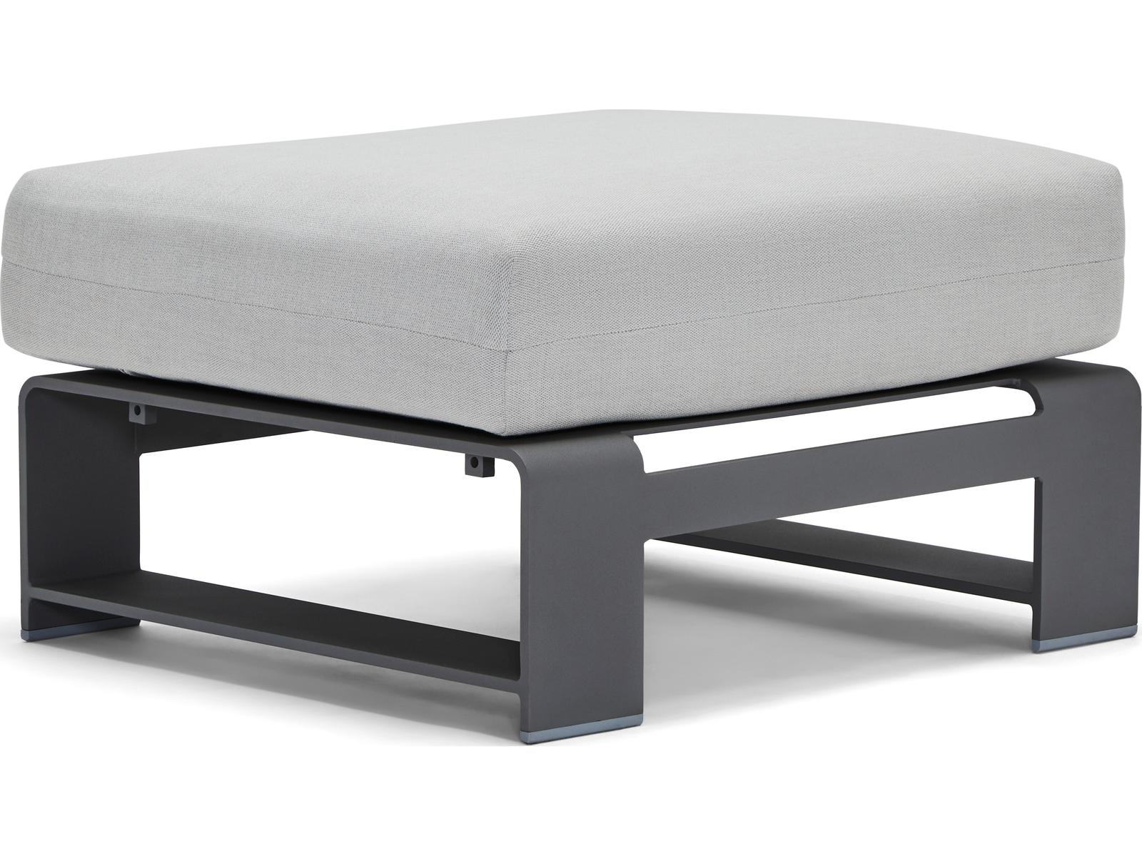 Woodard Gather Aluminum Outdoor Patio Ottoman