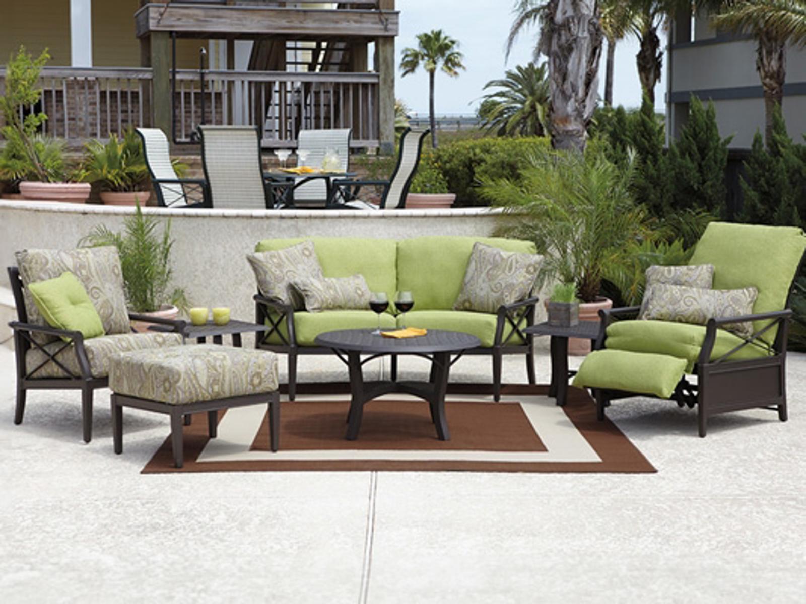 Woodard Andover Cushion Aluminum Outdoor Patio Lounge Set