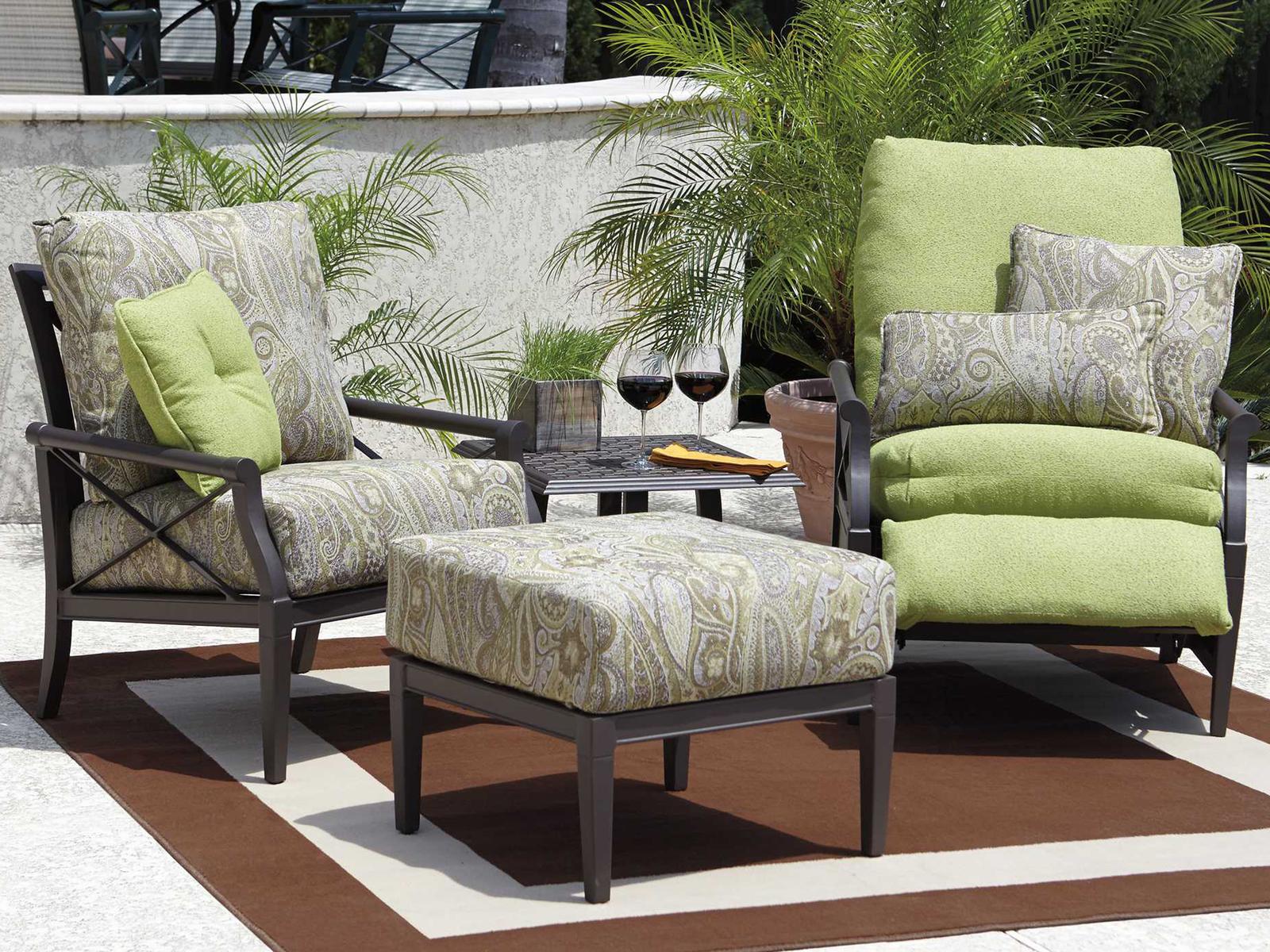 Woodard Andover Cushion Aluminum Outdoor Patio Lounge Set
