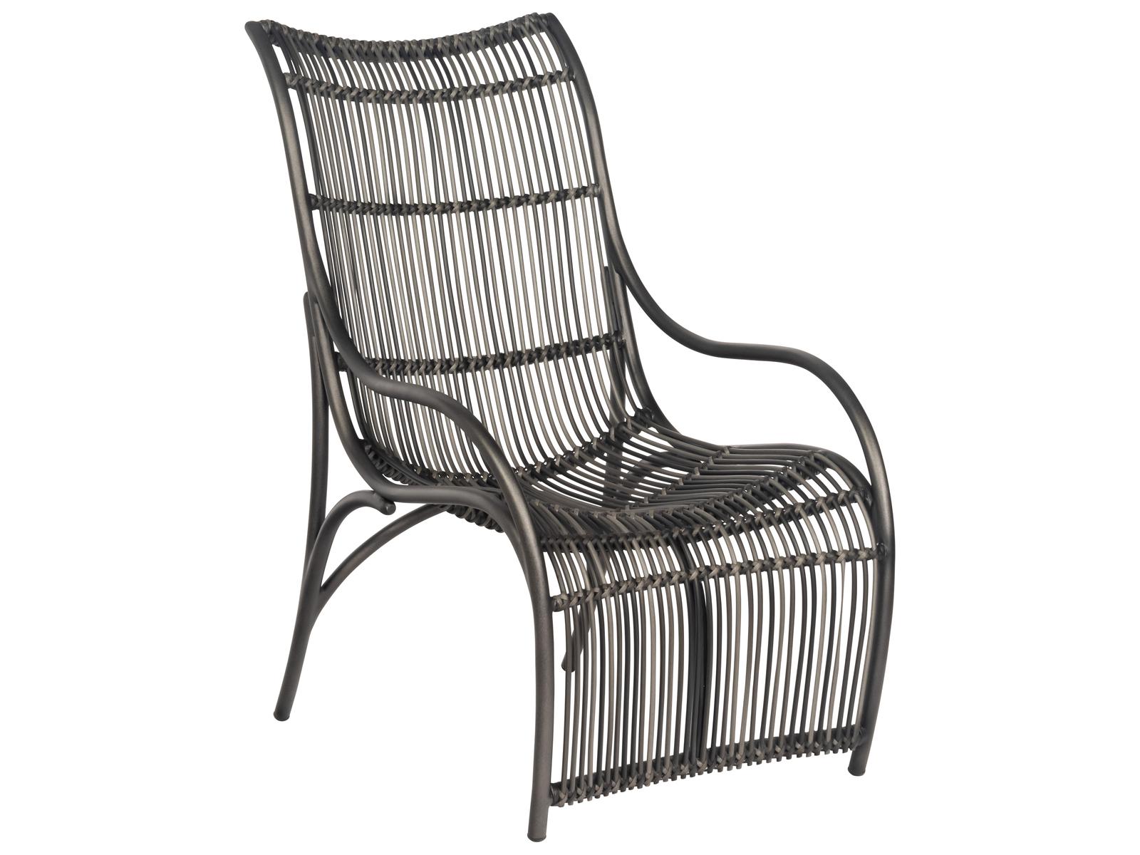 Woodard Cape Wicker Charcoal Gray Cape Outdoor Patio Lounge Chair