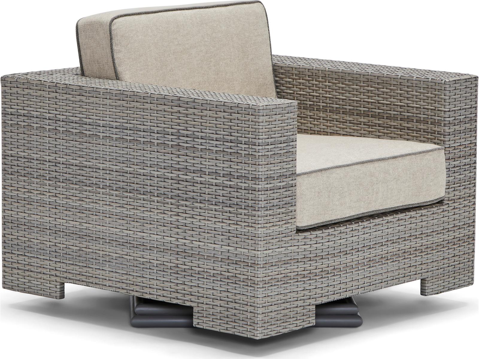 Woodard Alexa Hampton Lorenzo Wicker Swivel Outdoor Patio Lounge Chair