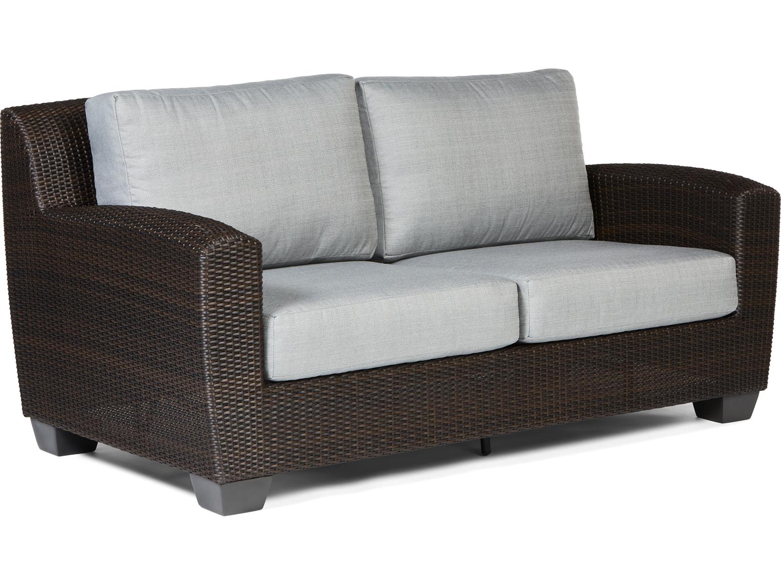 Woodard Saddleback Wicker Loveseat