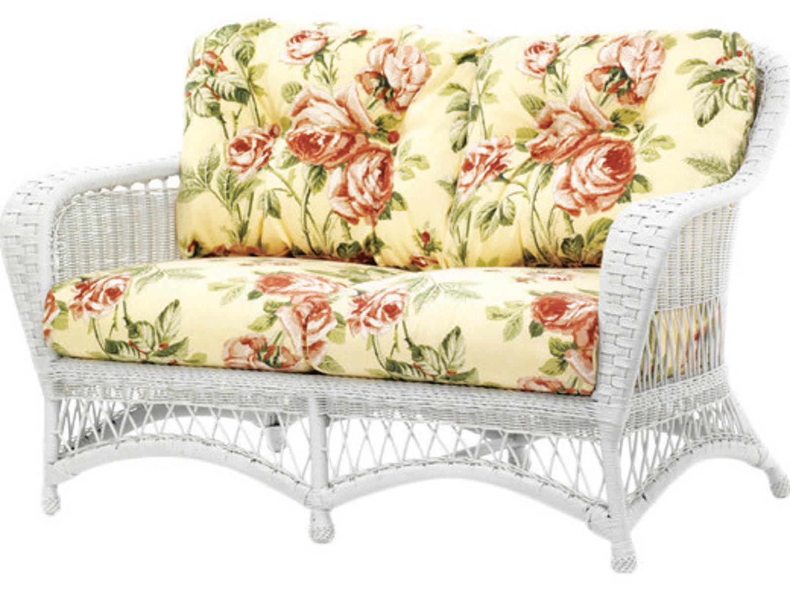 Woodard Whitecraft Sommerwind Wicker Patio Loveseat