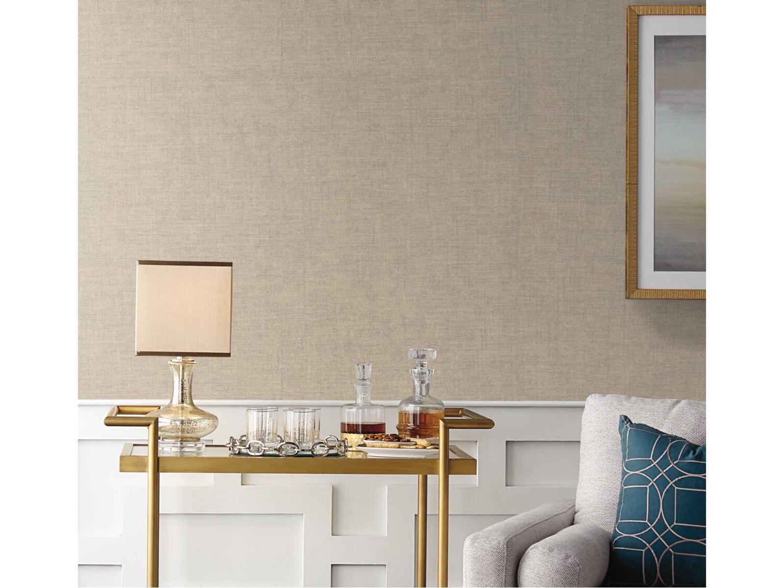 York Wallcoverings Signature Textures Off White Tabby Weave Texture Wallpaper