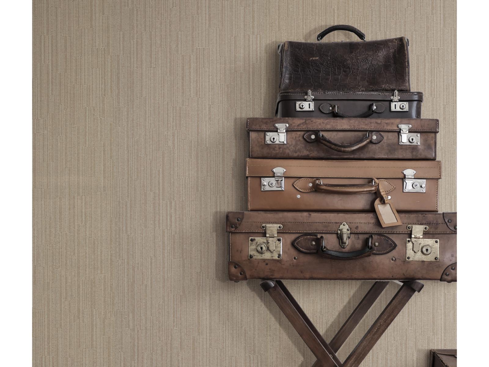 York Wallcoverings Ronald Redding Traveler Copper Weekender Weave Wallpaper
