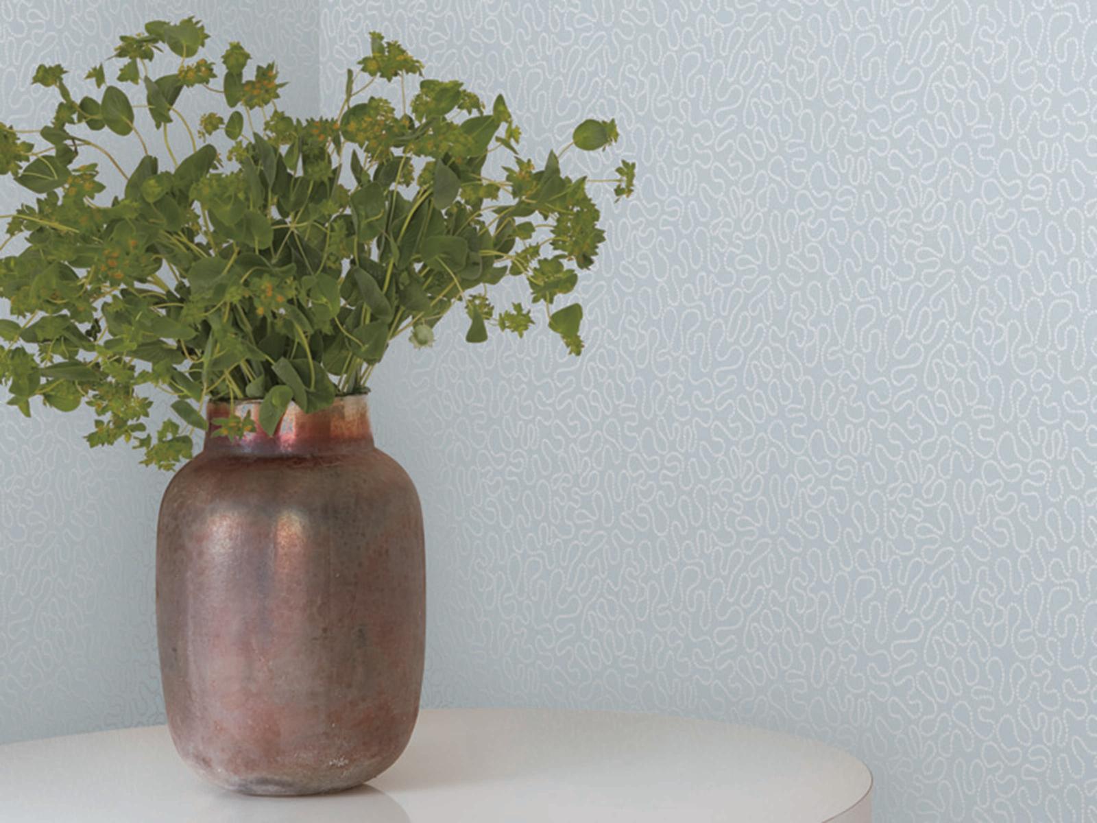 York Wallcoverings Mediterranean Blue Effervesce Wallpaper