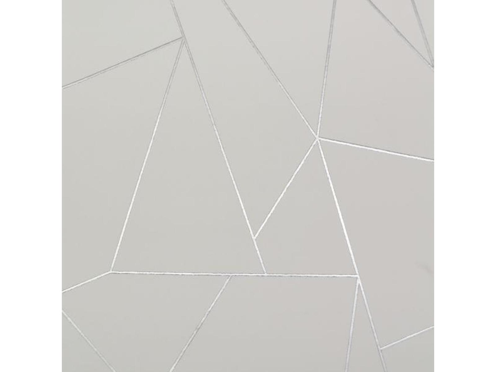 York Wallcoverings Antonina Vella Modern Metals White Silver Nazca Wallpaper