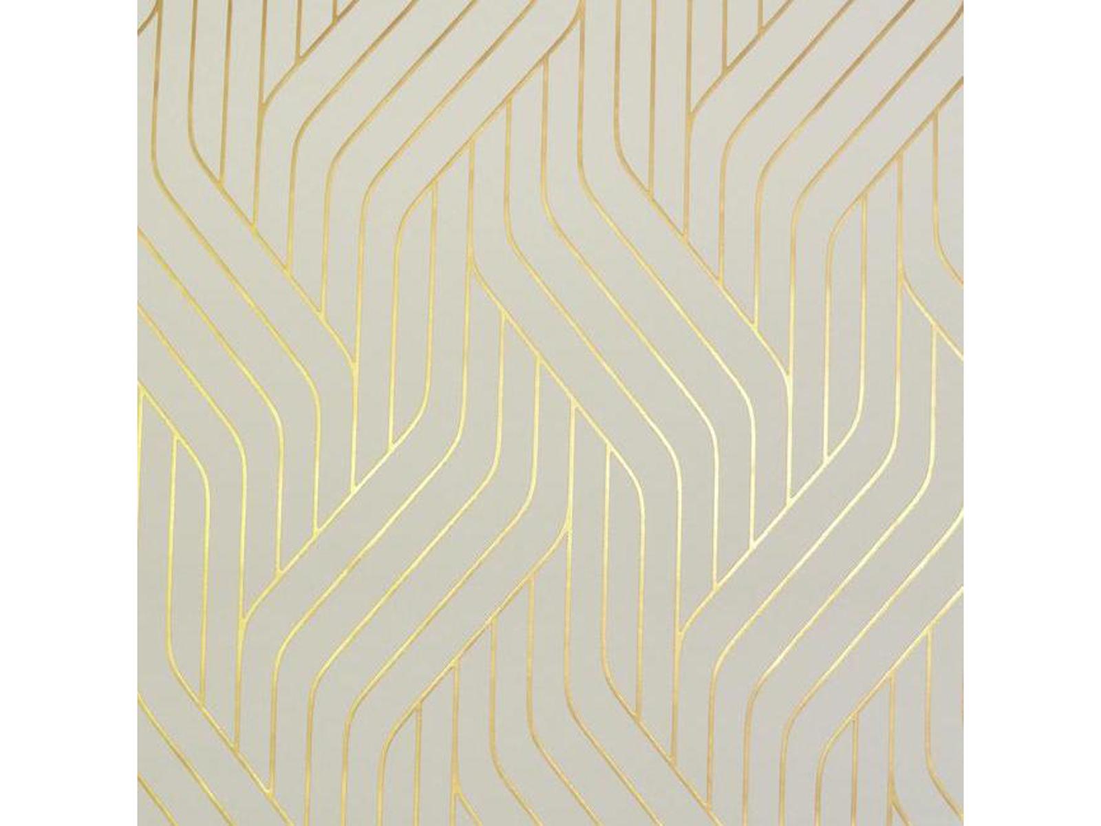 York Wallcoverings Antonina Vella Modern Metals Almond Gold Ebb Flow Wallpaper