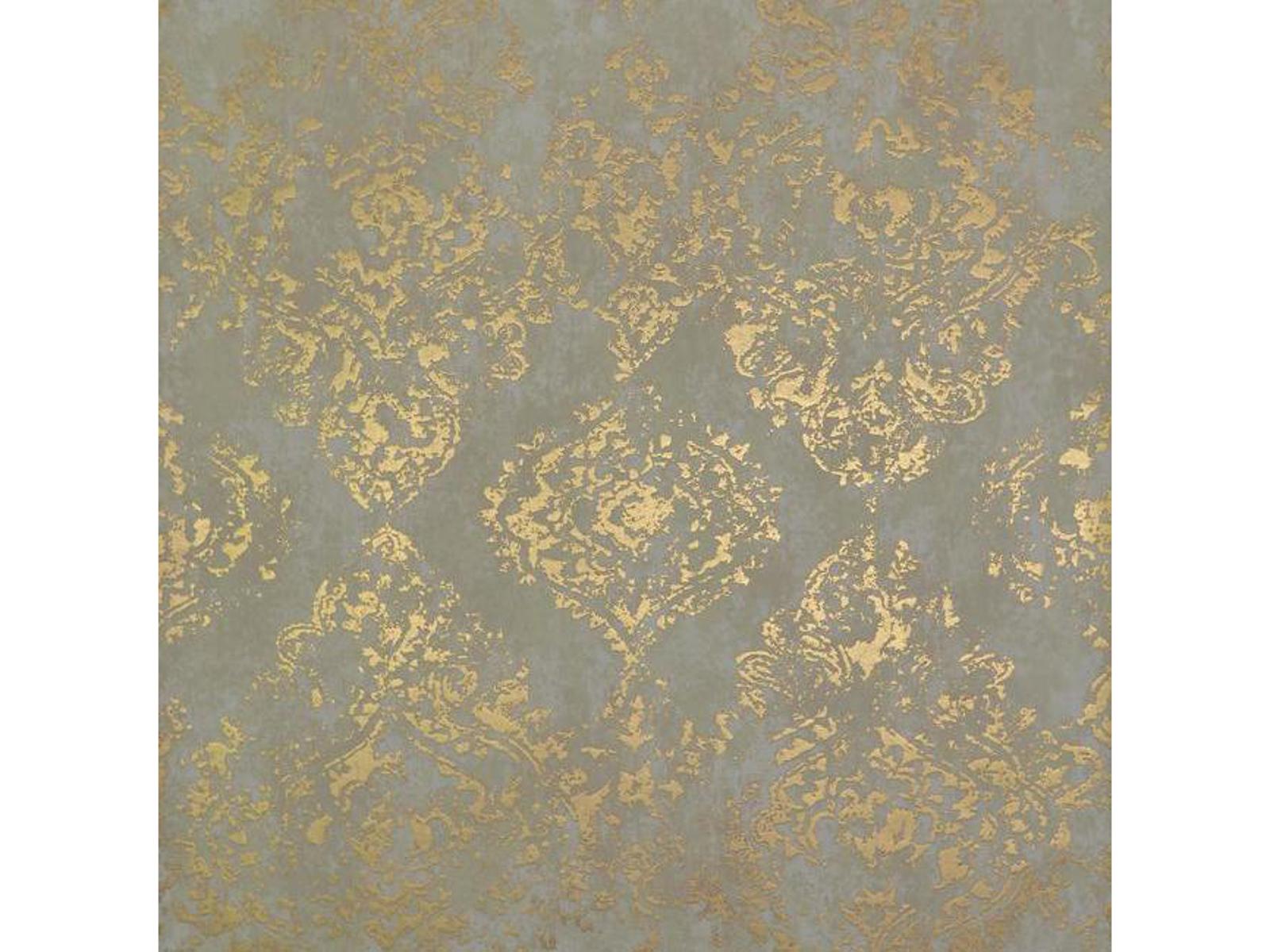 York Wallcoverings Antonina Vella Modern Metals Almond Gold Stargazer Wallpaper