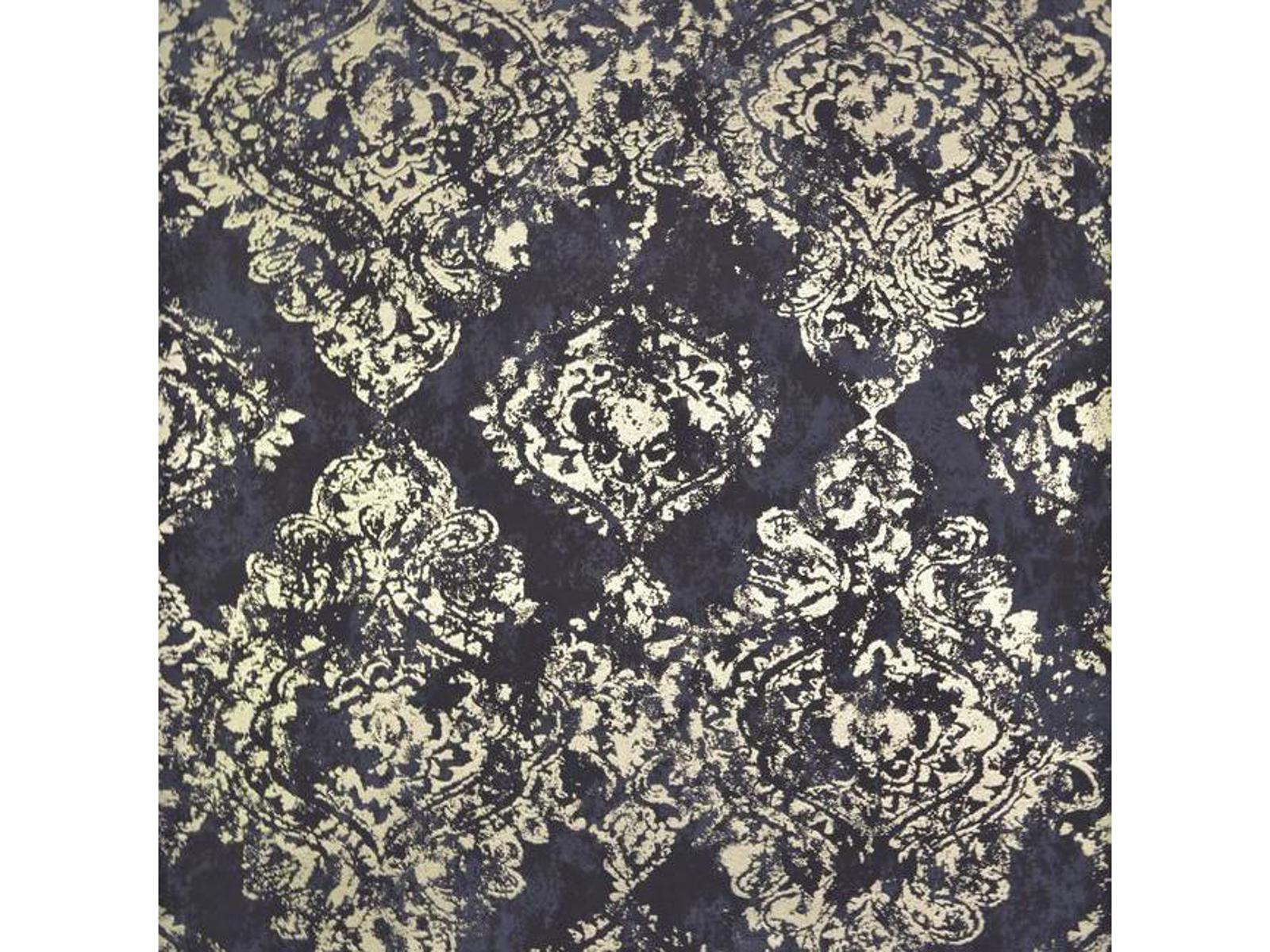York Wallcoverings Antonina Vella Modern Metals Plum Gold Stargazer Wallpaper