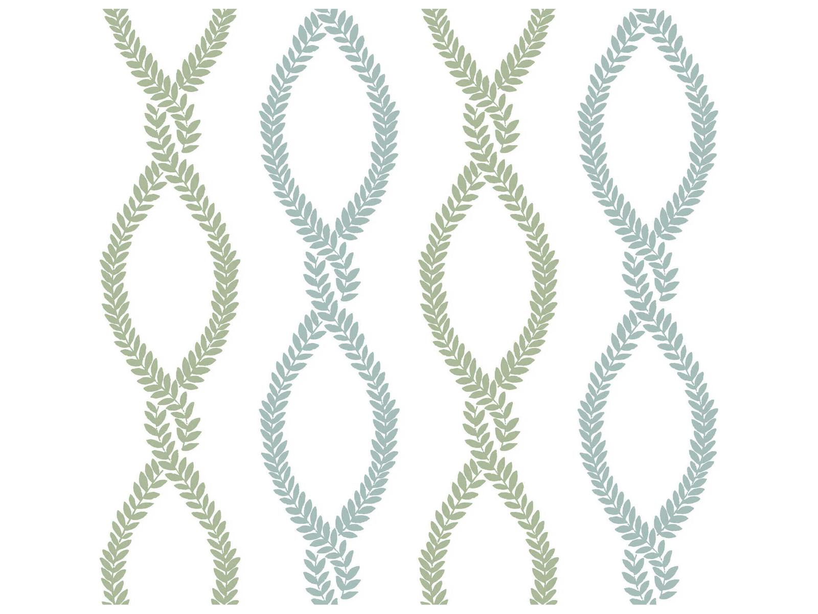 York Wallcoverings Antonina Vella Light Green Trellis Wallpaper