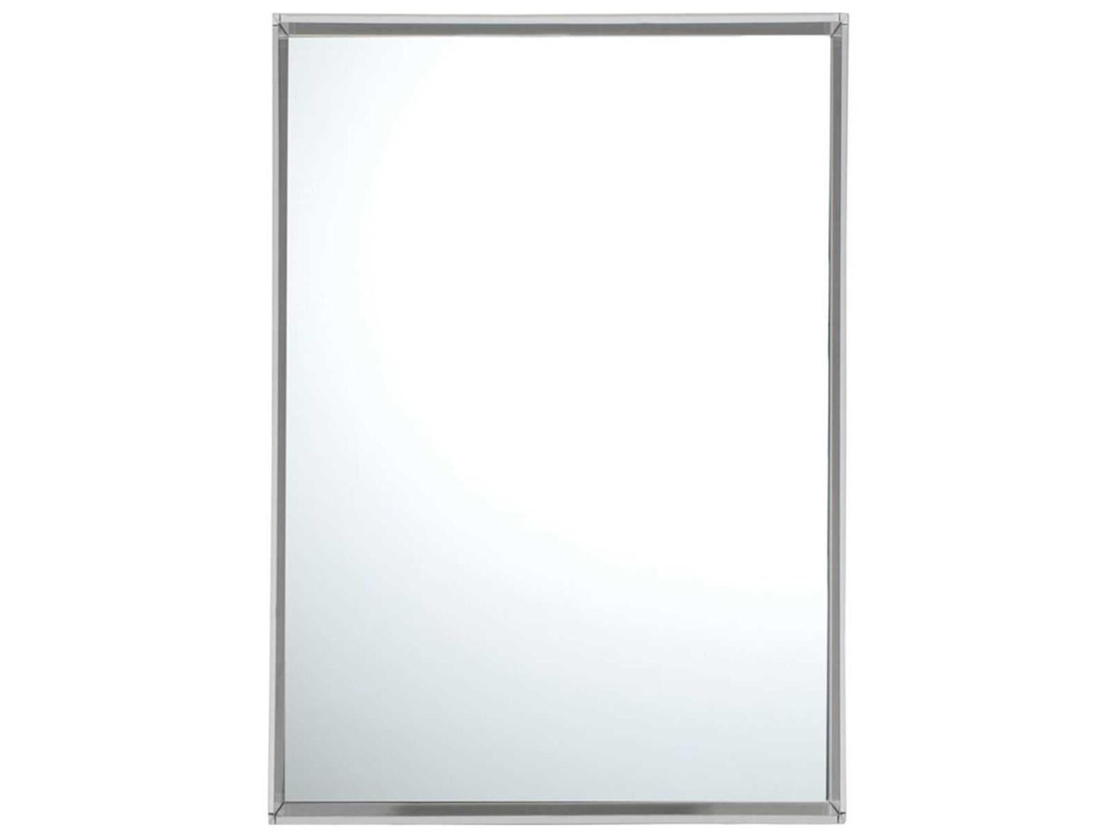 Kartell Only Me Transparent Crystal Rectangular Wall Mirror