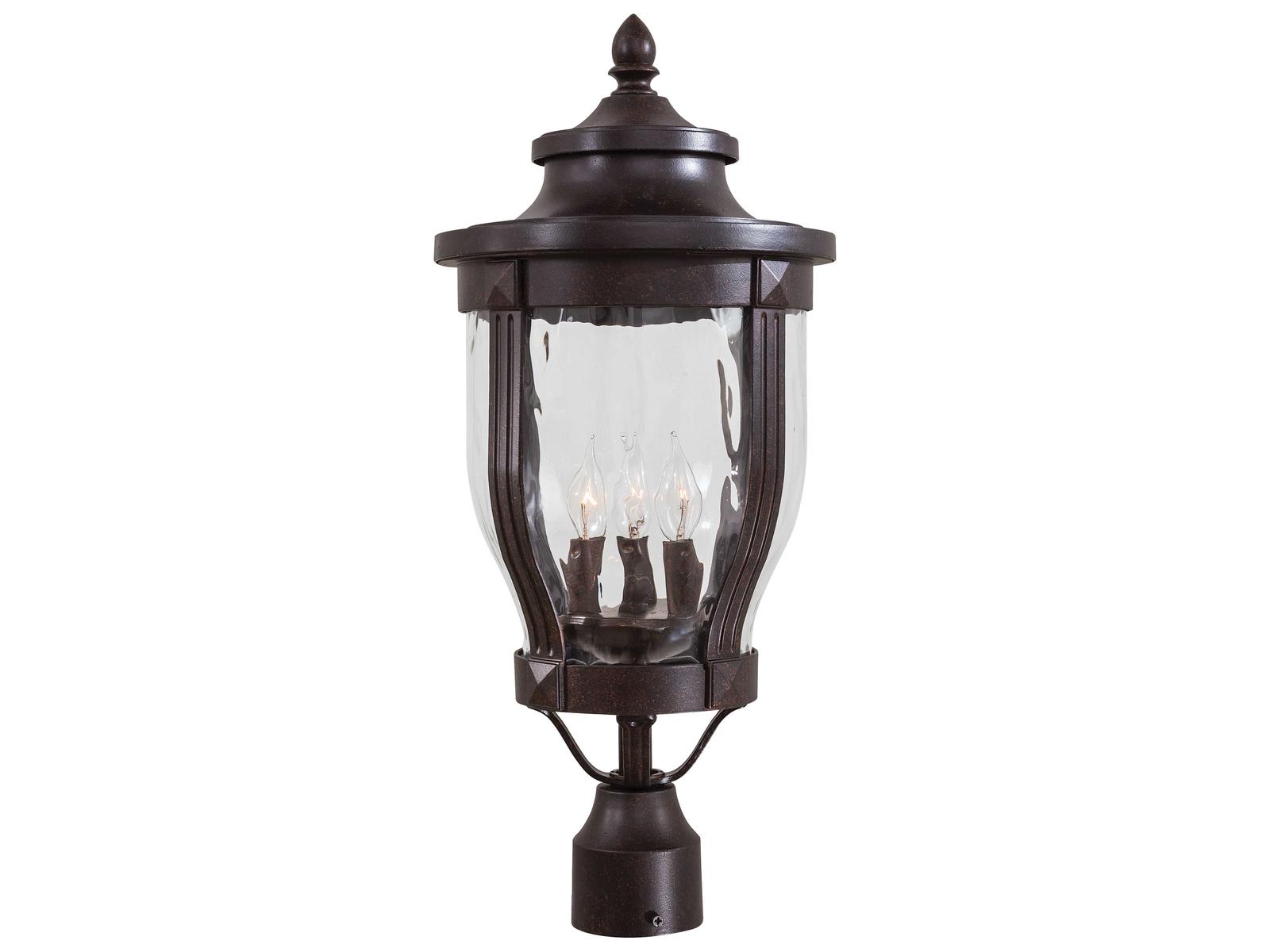 Minka Lavery Merrimack Glass Outdoor Post Light