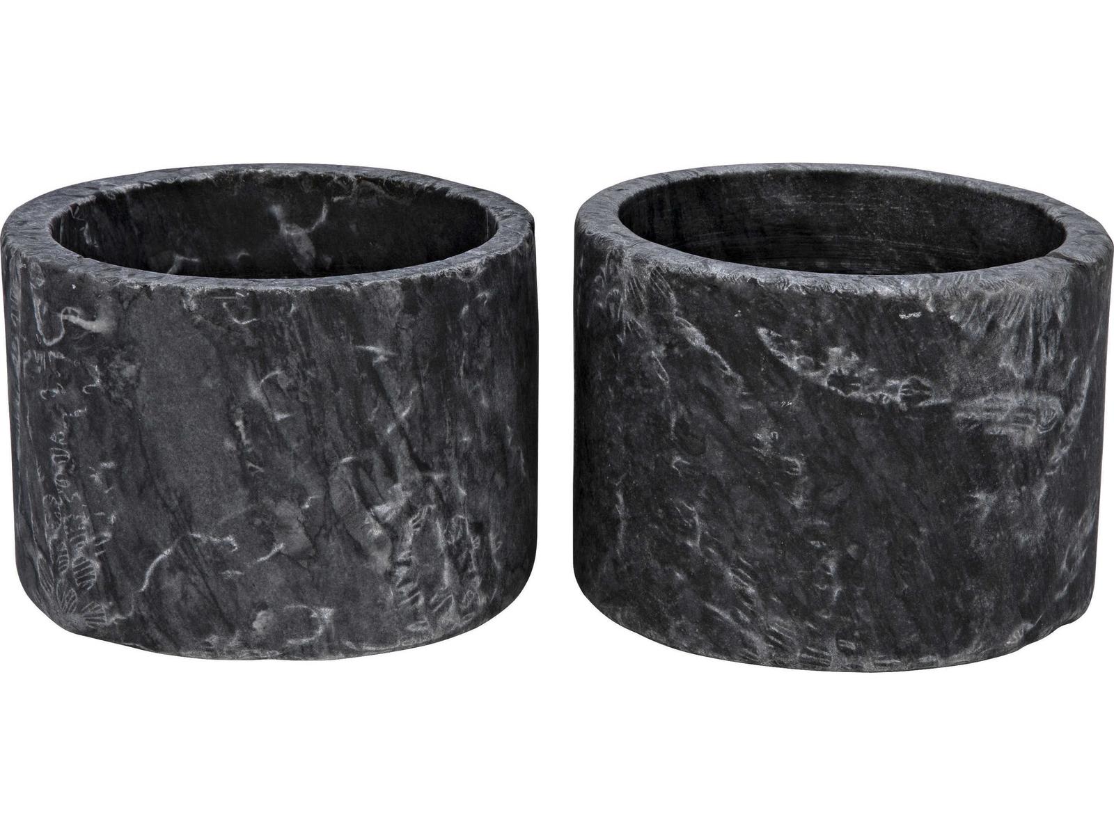 Noir Syma Marble Candle Holder - Thumbnail 4