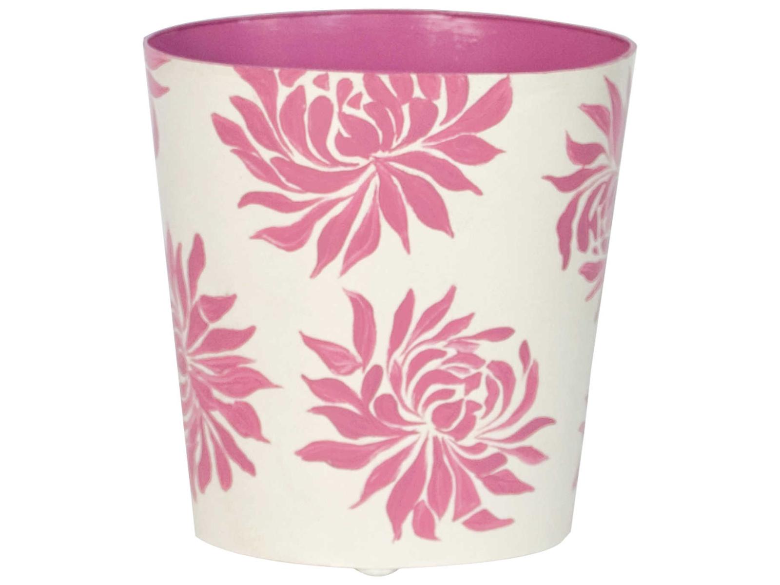 Worlds Away Dahlia Wastebasket - Thumbnail 4