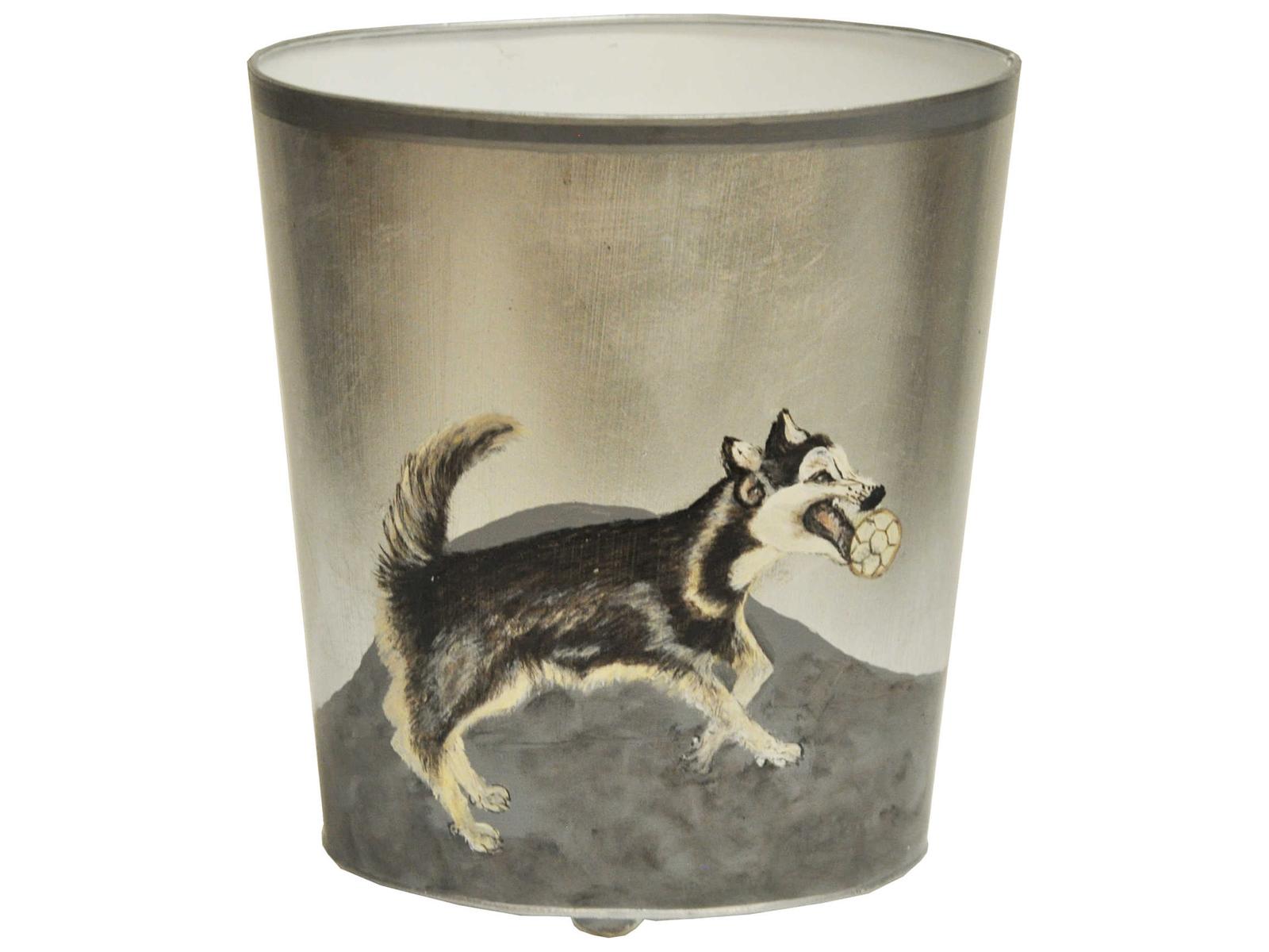 Worlds Away Husky Wastebasket - Thumbnail 2