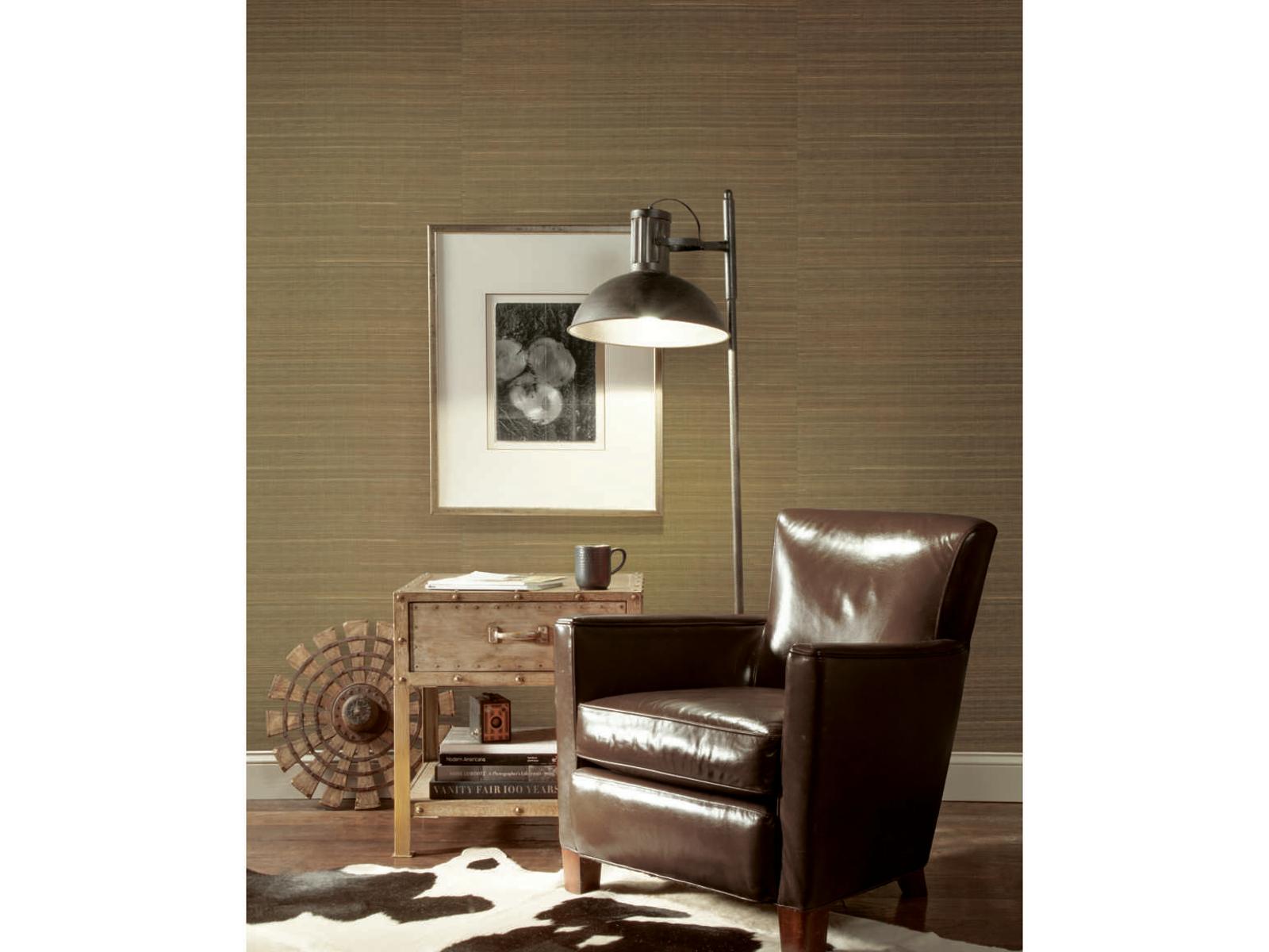 York Wallcoverings Grasscloth Resource Library Sand Abaca Weave Wallpaper