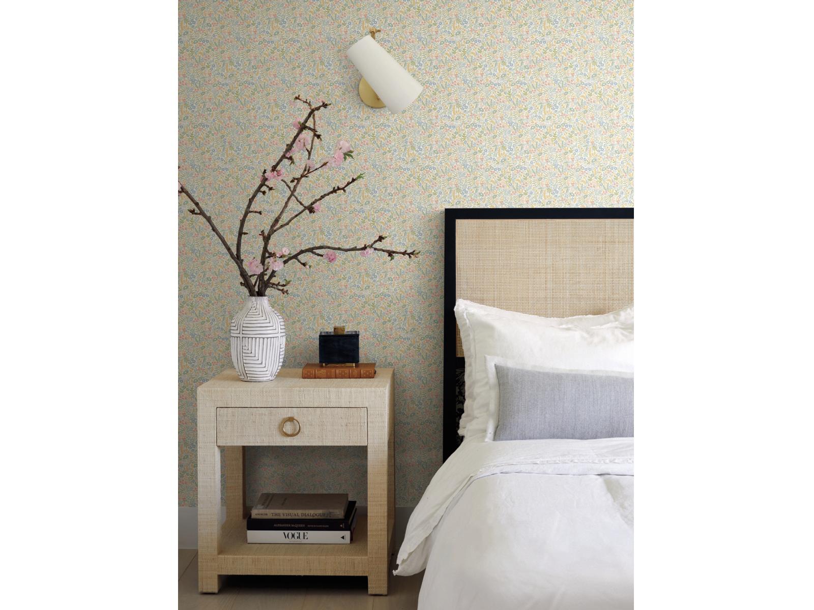 York Wallcoverings Light Mustard Tapestry Wallpaper