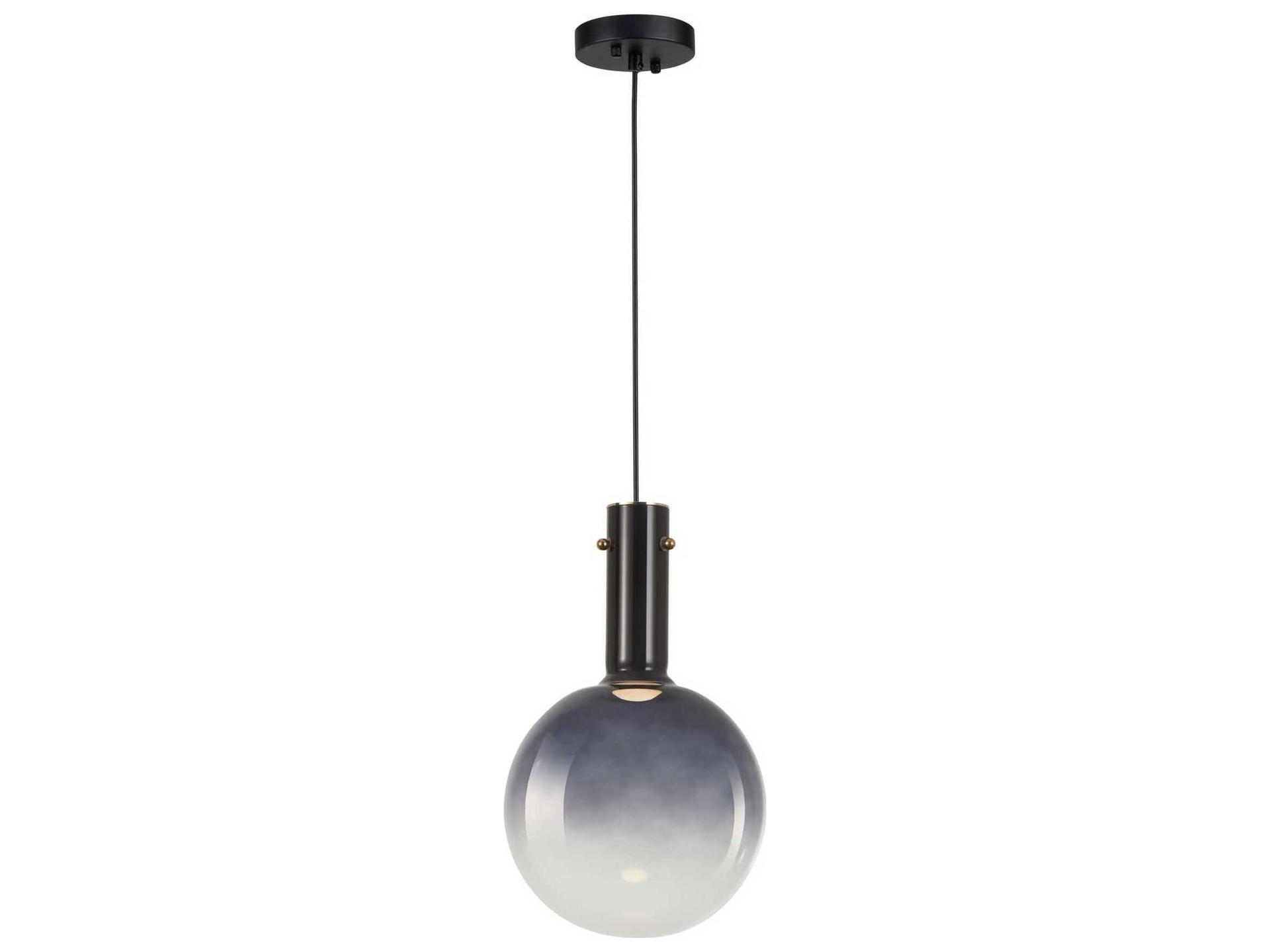 Alexis Ombre Glass Pendant Light in Blue with Integrated LED