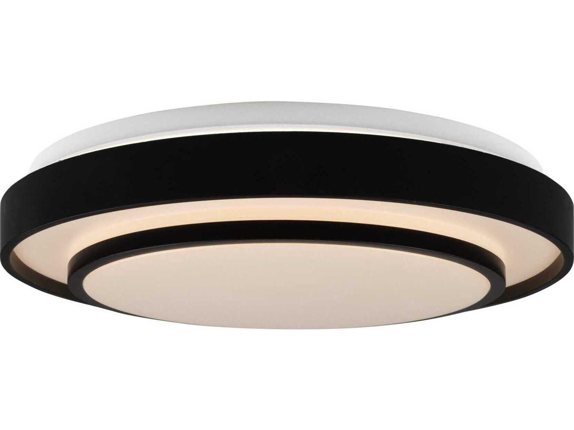 Aziza 15-Inch LED Flush Mount Ceiling Light in Black