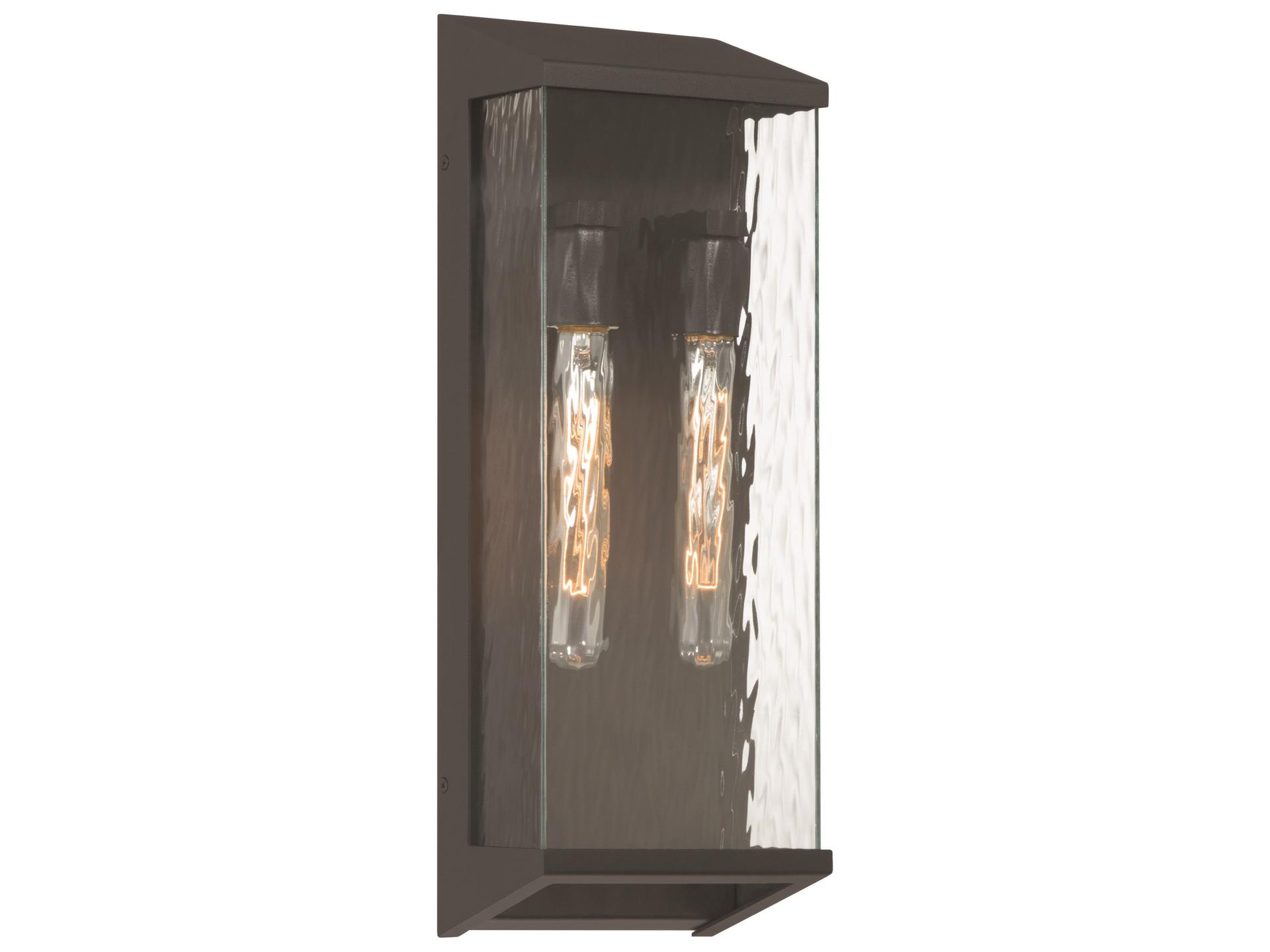 Azure 2-Light Outdoor Wall Sconce in Black