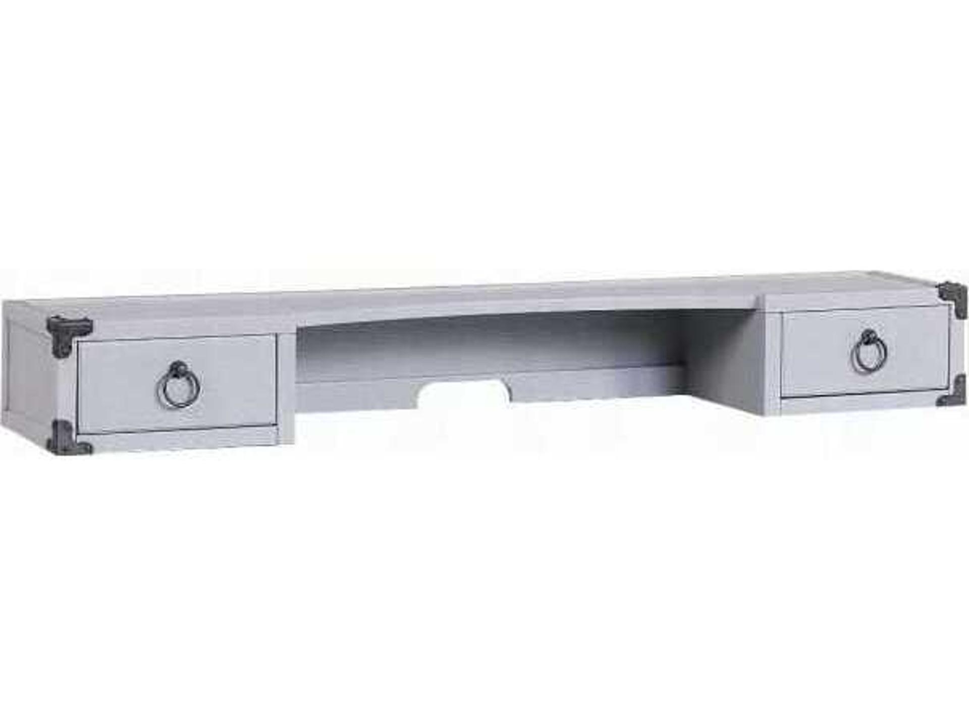 Orchest Contemporary Desk Hutch in Gray