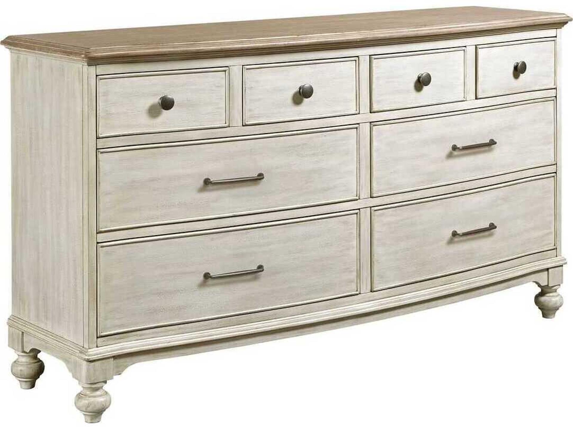 Litchfield Weymouth 8-Drawer Dresser in Sunwashed Oak