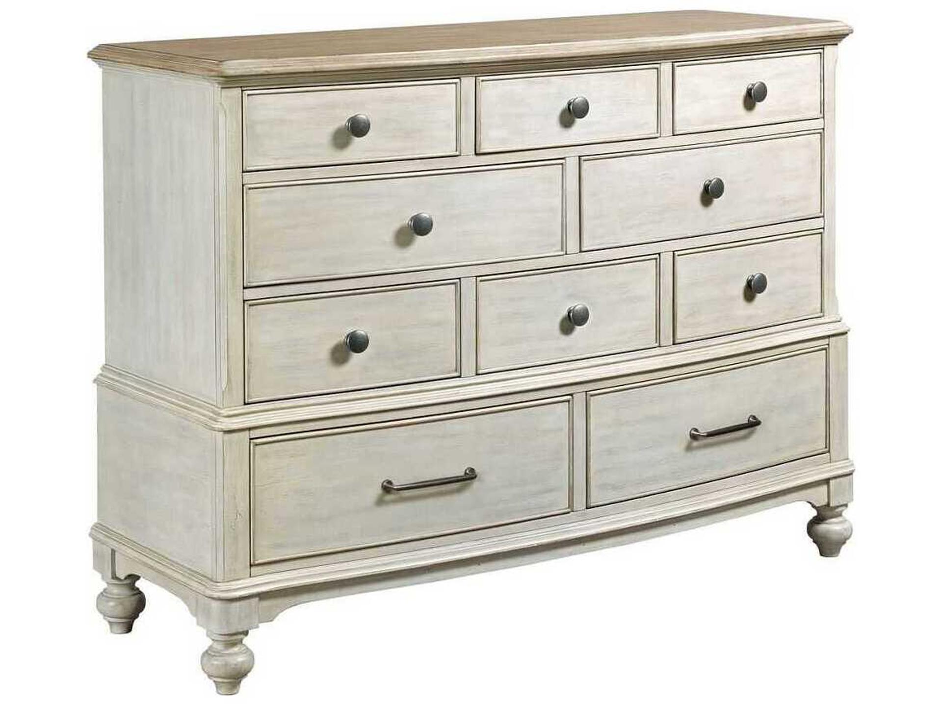 Litchfield Cotswold 10-Drawer Dresser with Cedar Lining in Sunwashed Driftwood